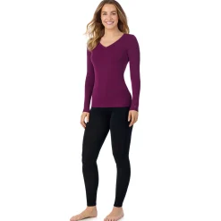 Hot Softwear With Stretch Long Sleeve V-Neck Women Long Sleeves