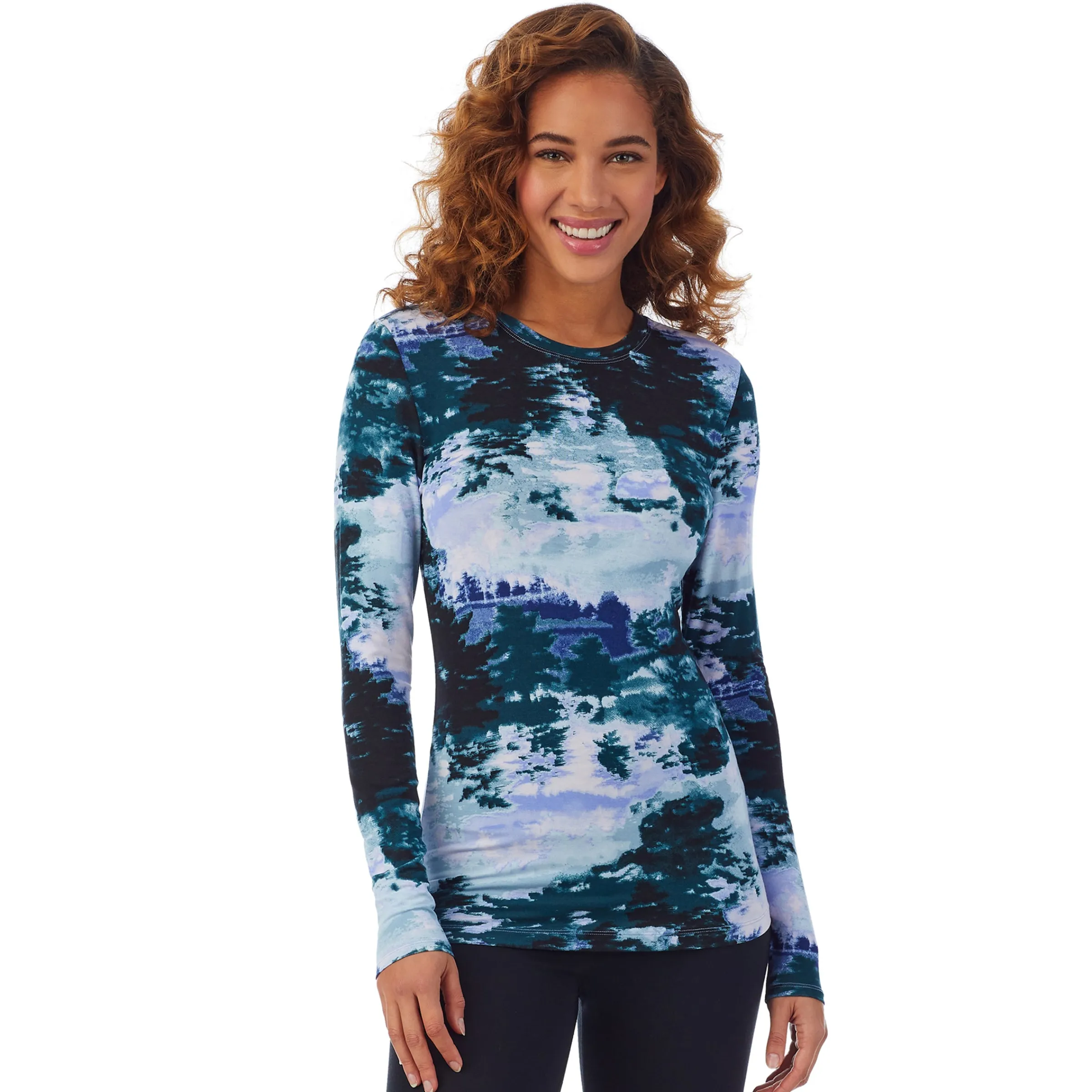 New Softwear With Stretch Long Sleeve Crew PETITE Women Petite + Tall|Long Sleeves
