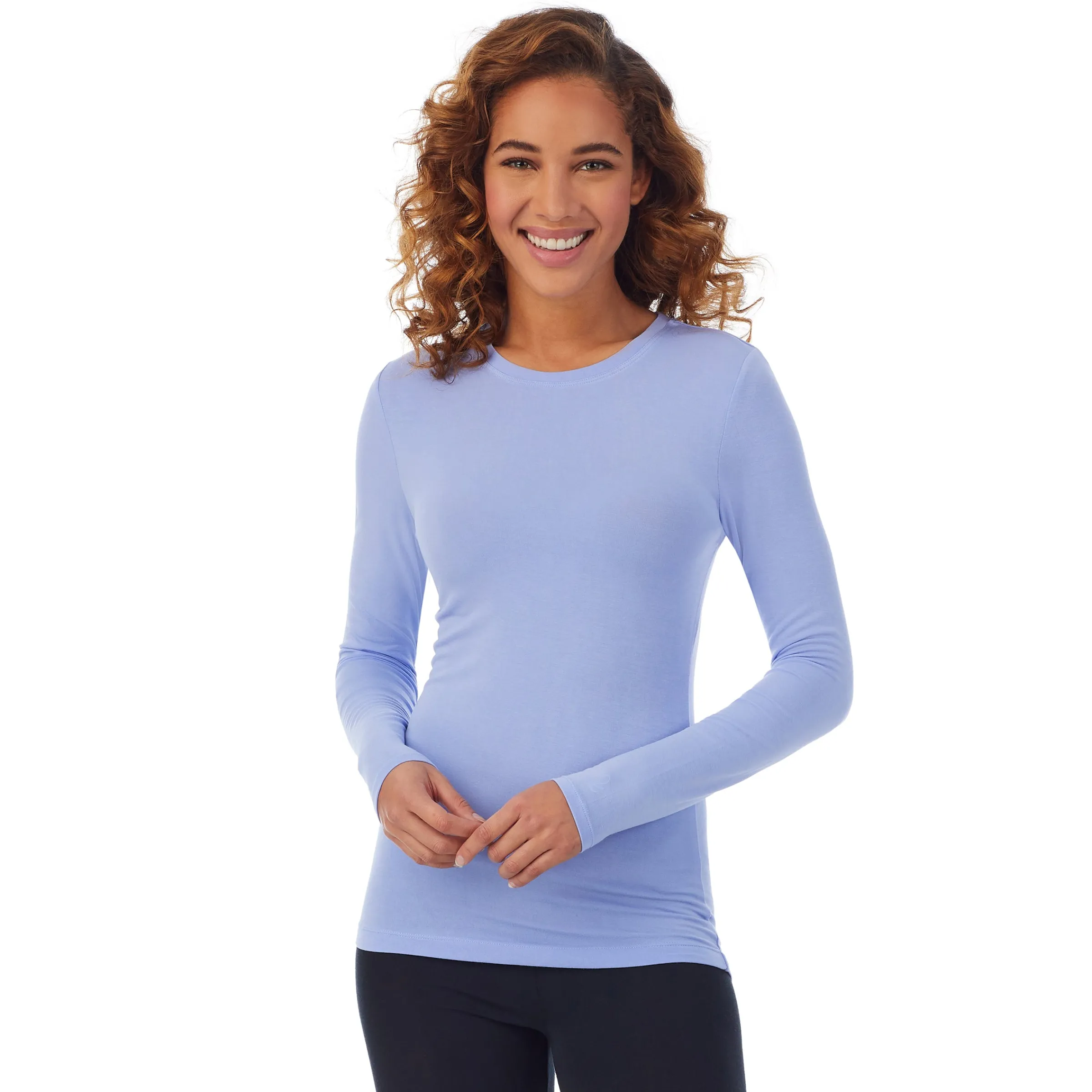 New Softwear With Stretch Long Sleeve Crew PETITE Women Petite + Tall|Long Sleeves