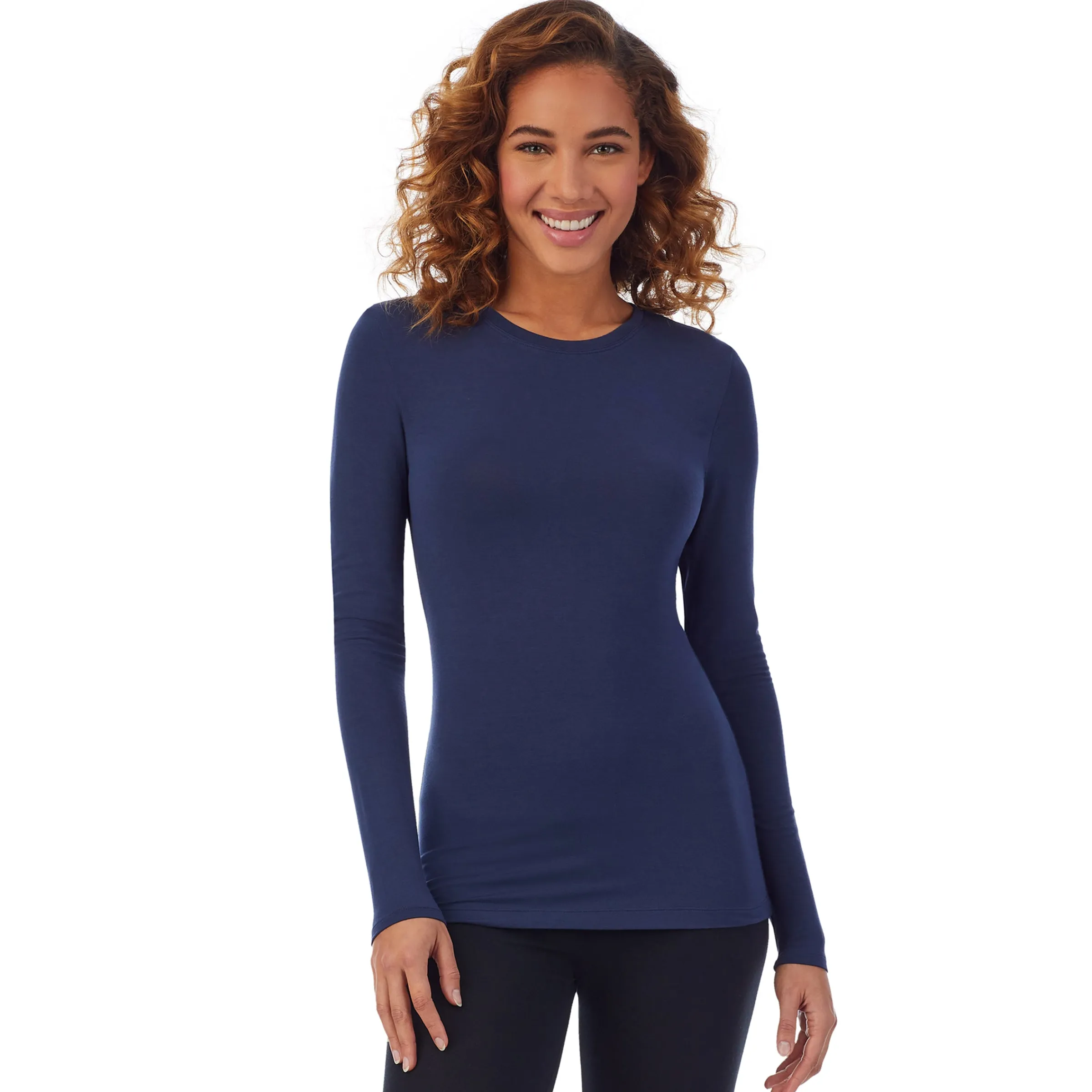 New Softwear With Stretch Long Sleeve Crew PETITE Women Petite + Tall|Long Sleeves