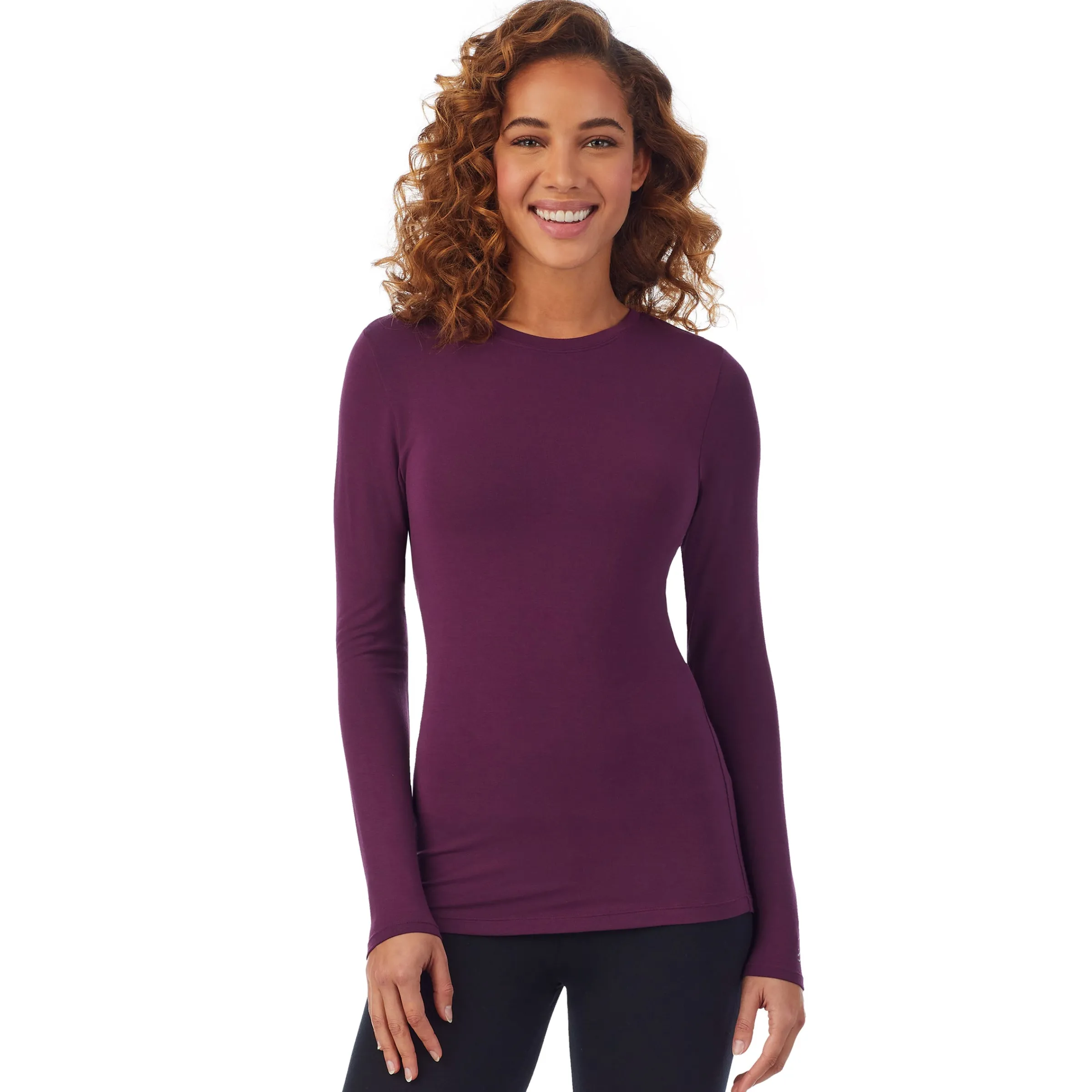 New Softwear With Stretch Long Sleeve Crew PETITE Women Petite + Tall|Long Sleeves