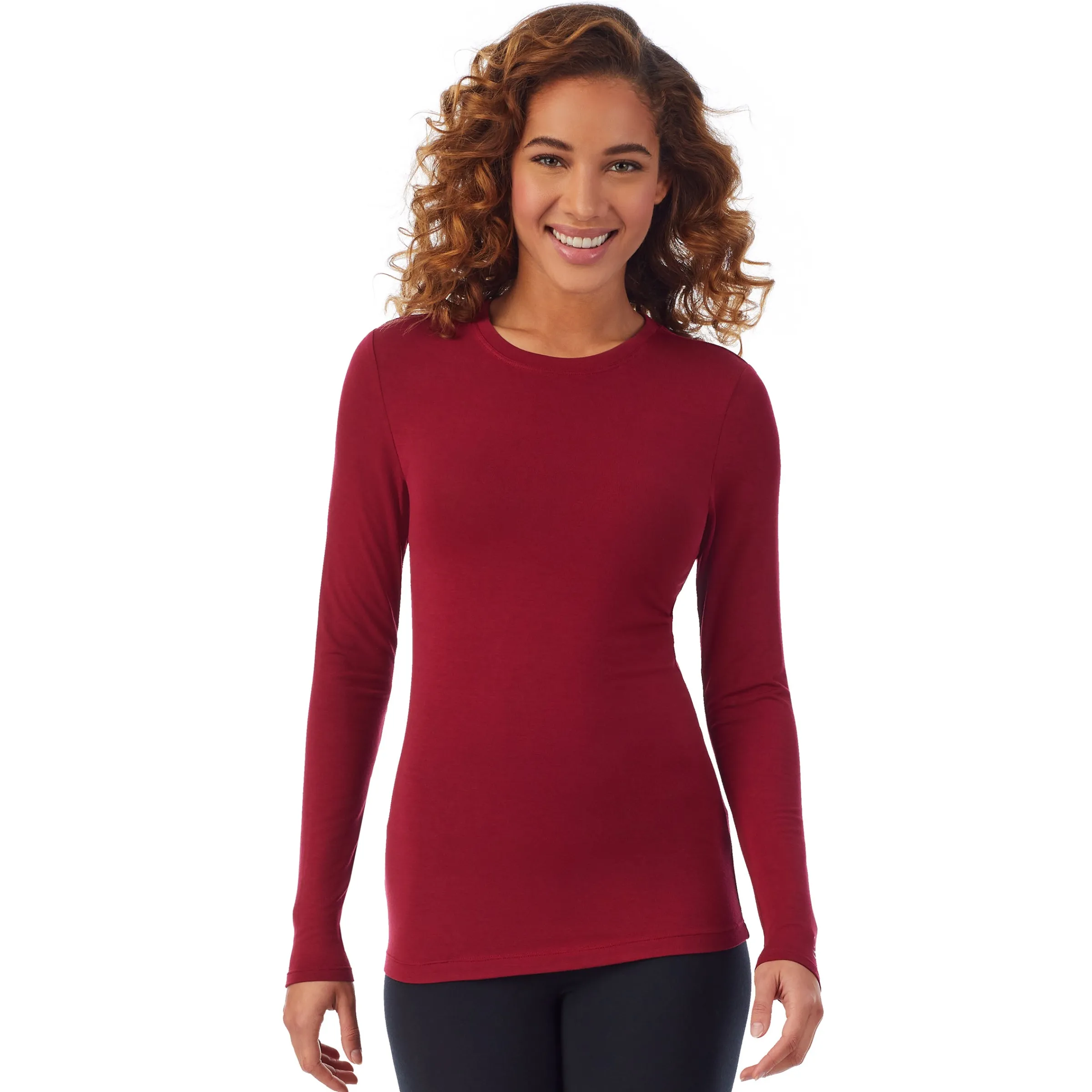 New Softwear With Stretch Long Sleeve Crew PETITE Women Petite + Tall|Long Sleeves