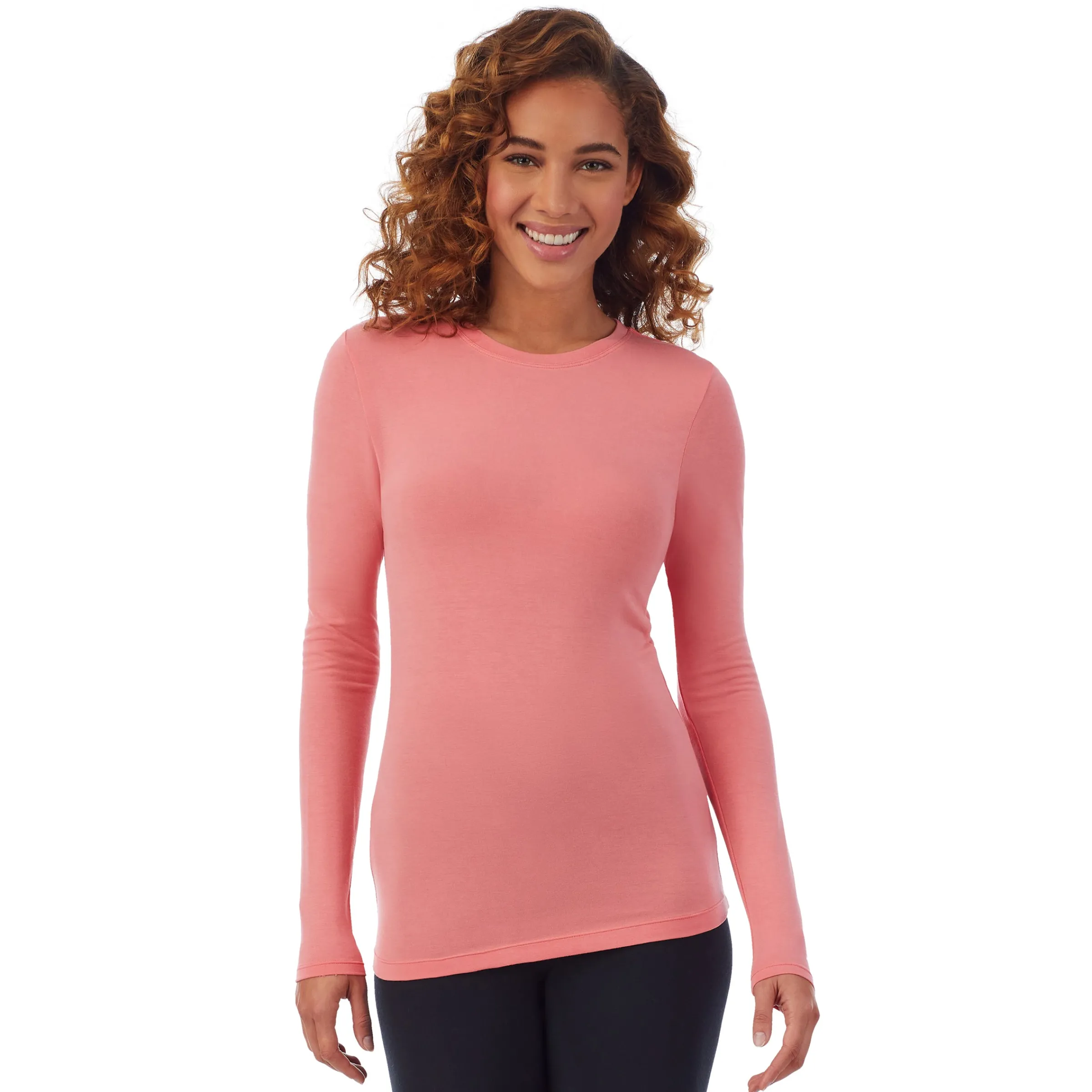 New Softwear With Stretch Long Sleeve Crew PETITE Women Petite + Tall|Long Sleeves