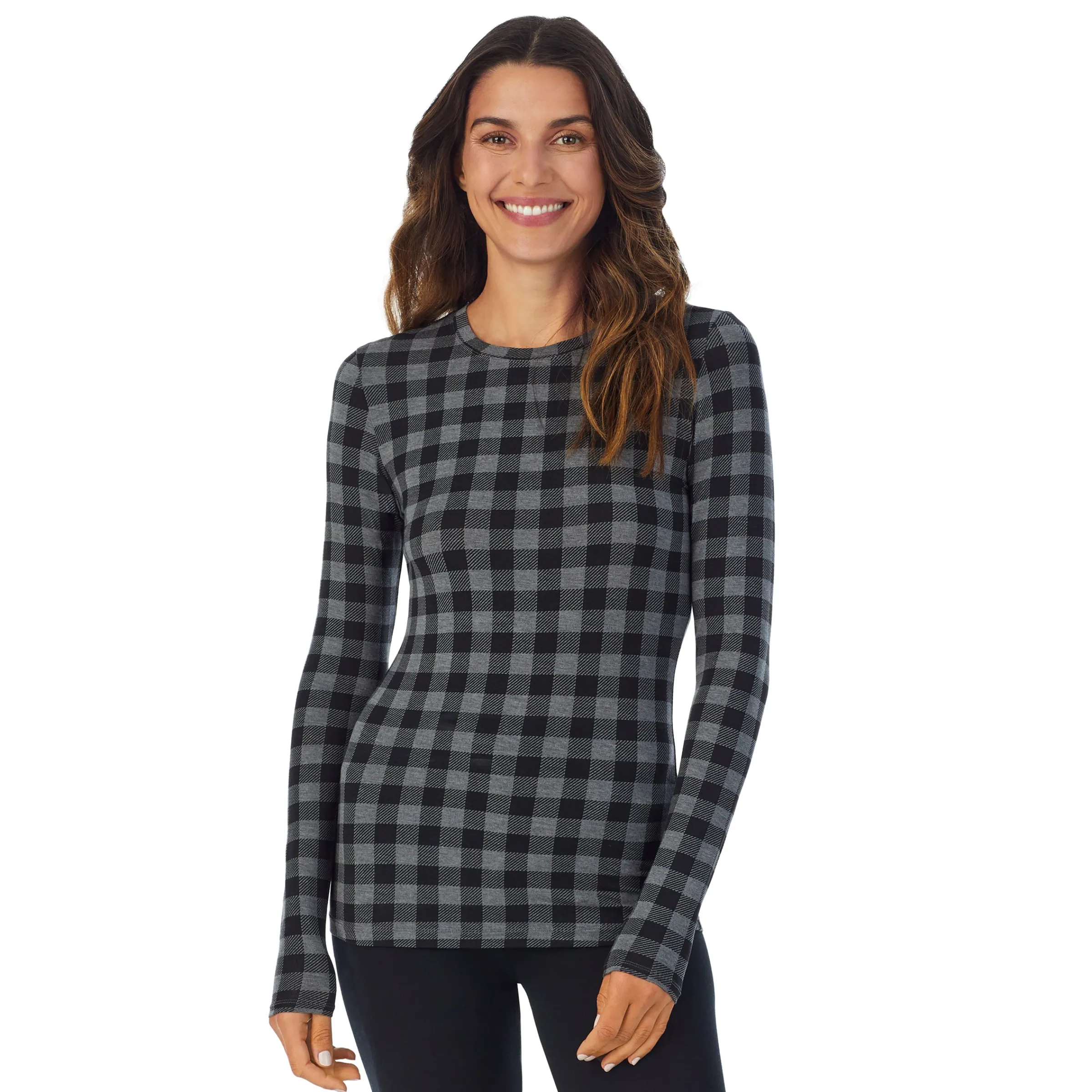 New Softwear With Stretch Long Sleeve Crew PETITE Women Petite + Tall|Long Sleeves