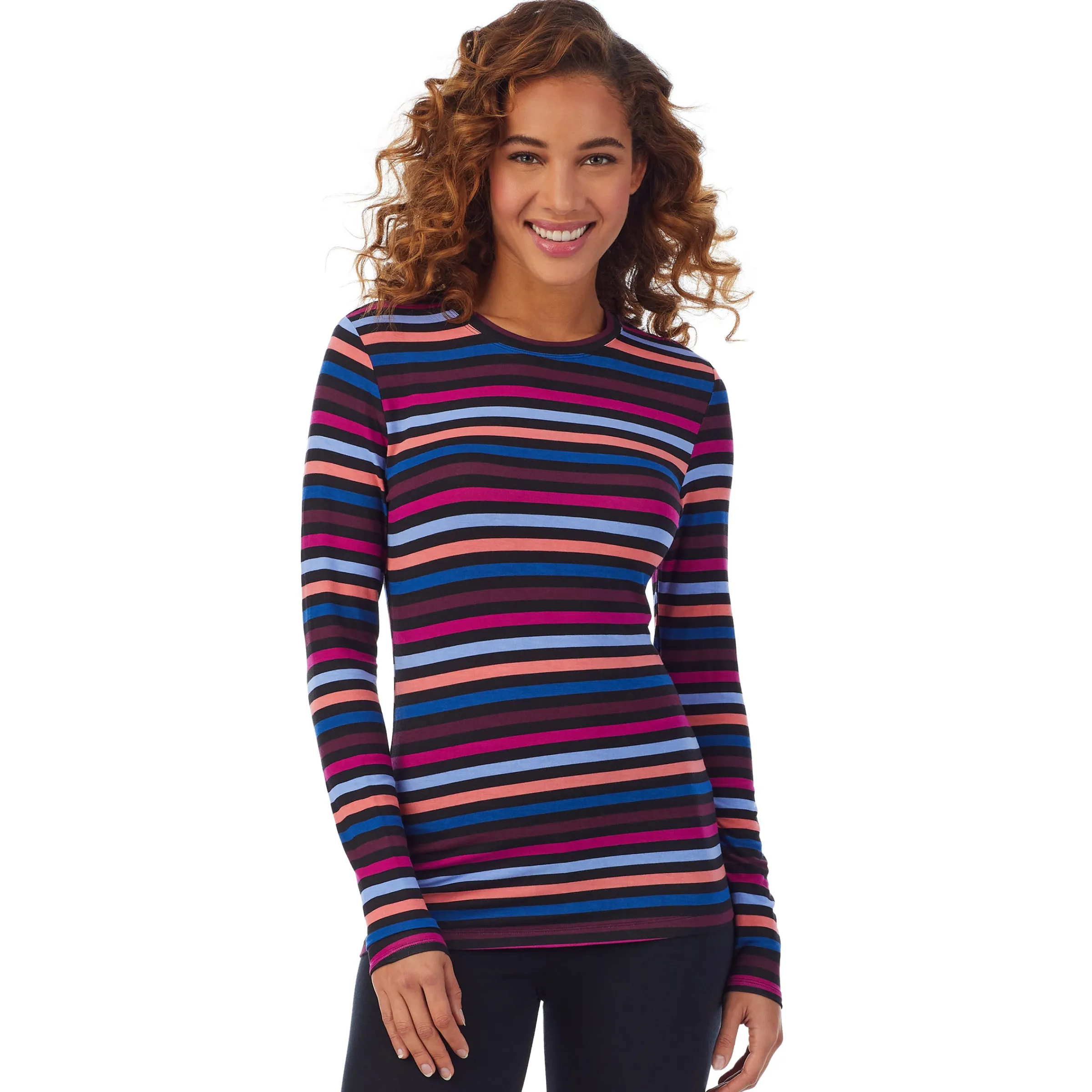 New Softwear With Stretch Long Sleeve Crew PETITE Women Petite + Tall|Long Sleeves
