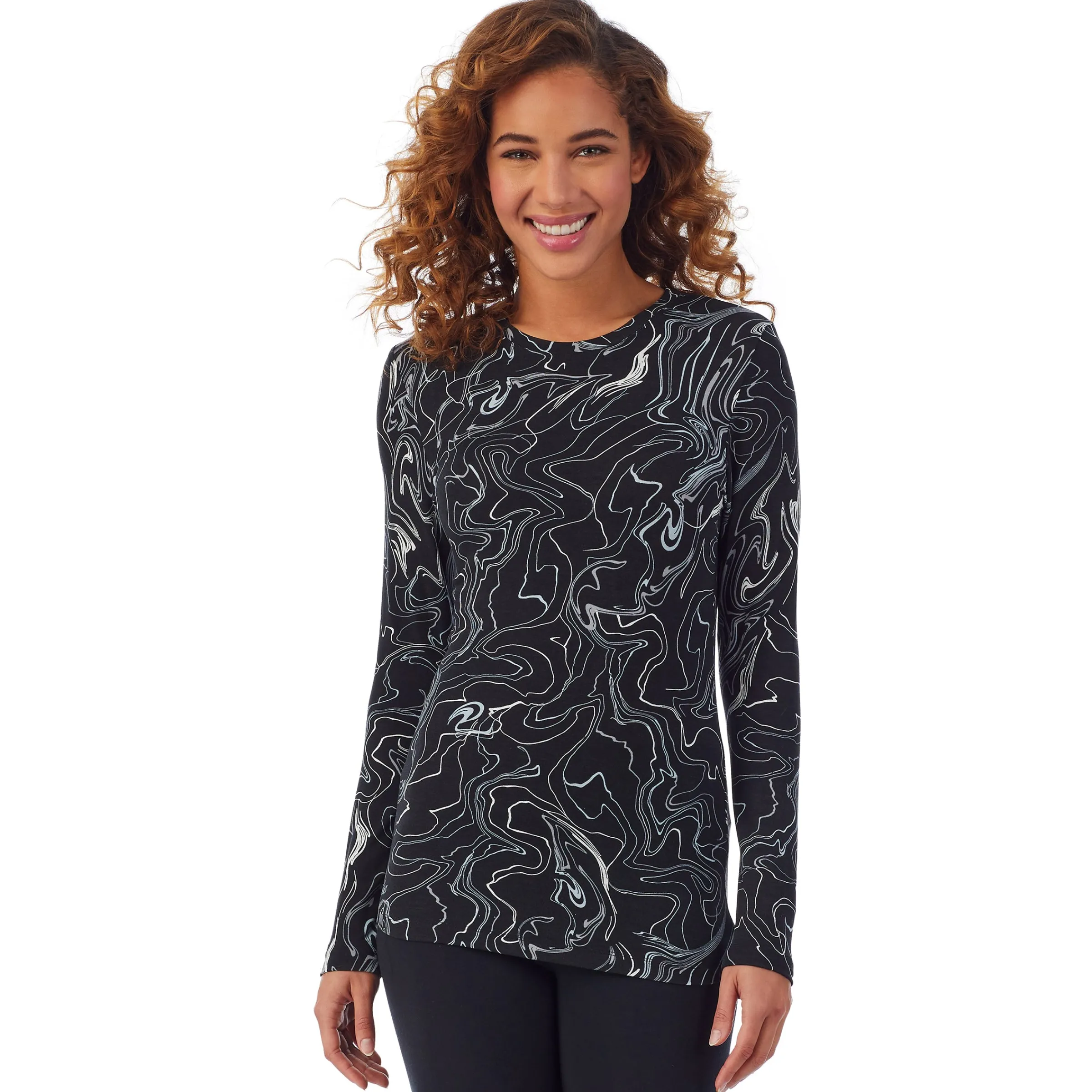 New Softwear With Stretch Long Sleeve Crew PETITE Women Petite + Tall|Long Sleeves
