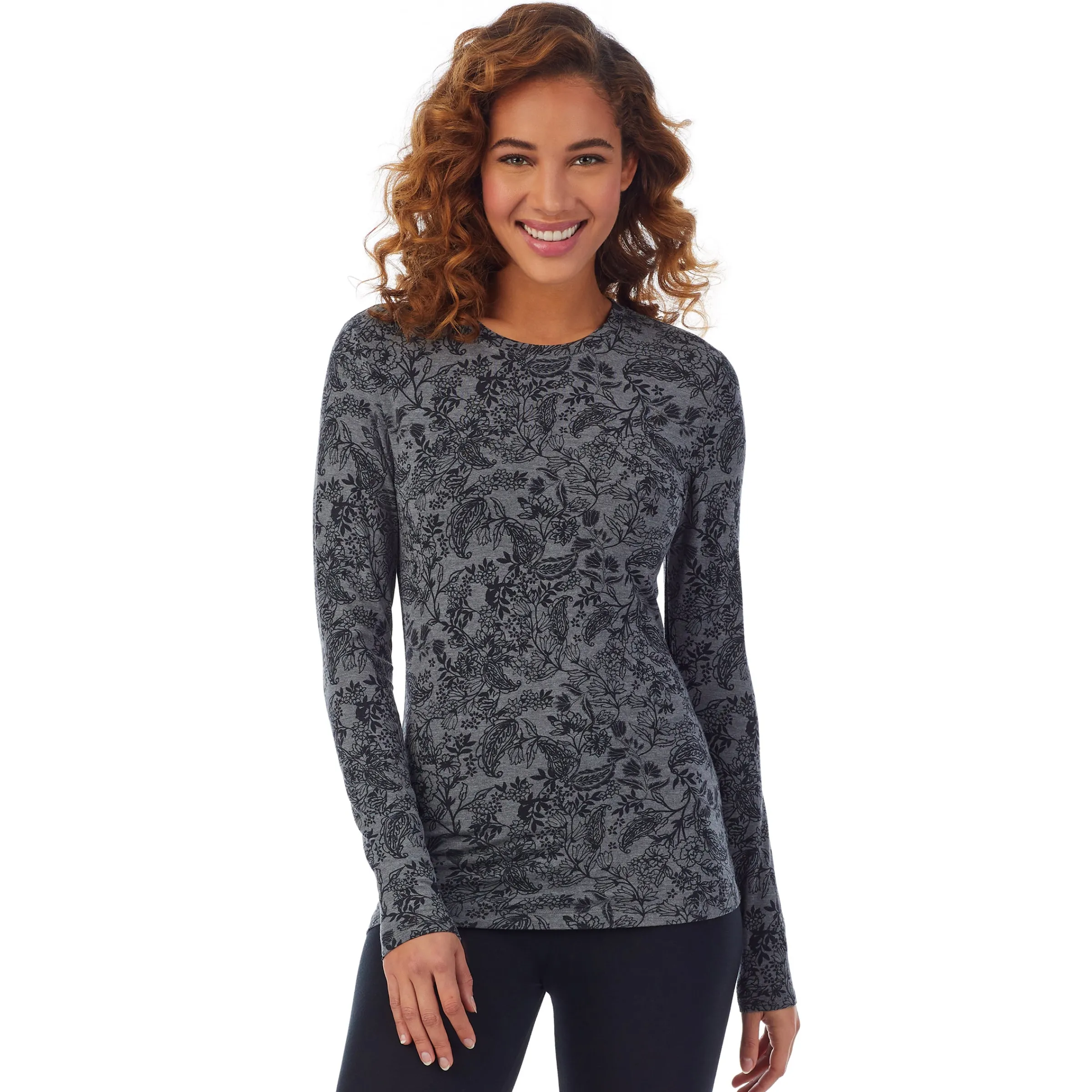 New Softwear With Stretch Long Sleeve Crew PETITE Women Petite + Tall|Long Sleeves