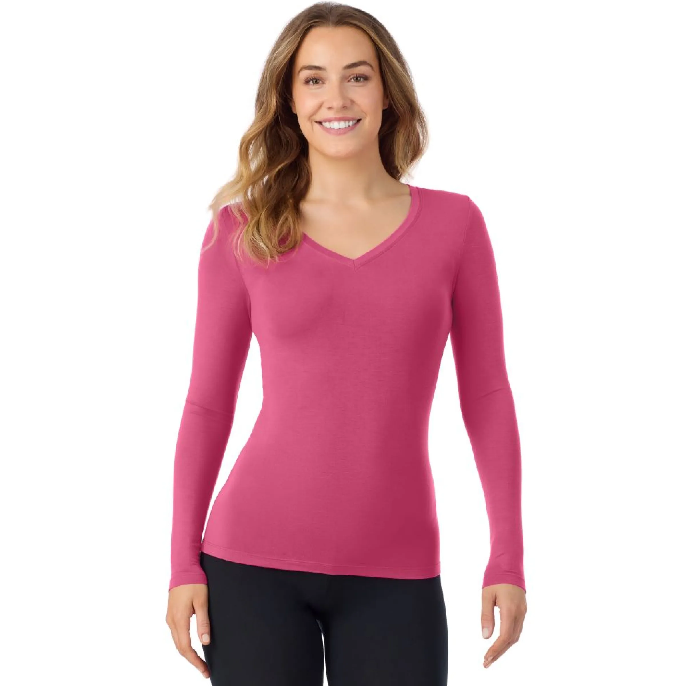 Outlet Softwear With Stretch Long Sleeve V-Neck TALL Women Petite + Tall|Long Sleeves