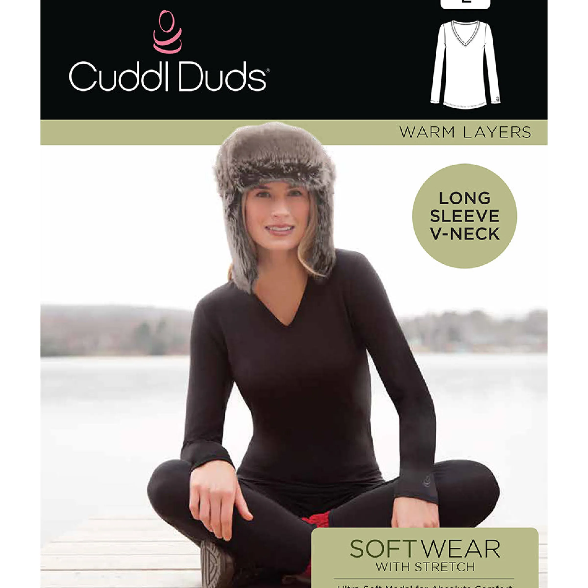 Outlet Softwear With Stretch Long Sleeve V-Neck TALL Women Petite + Tall|Long Sleeves