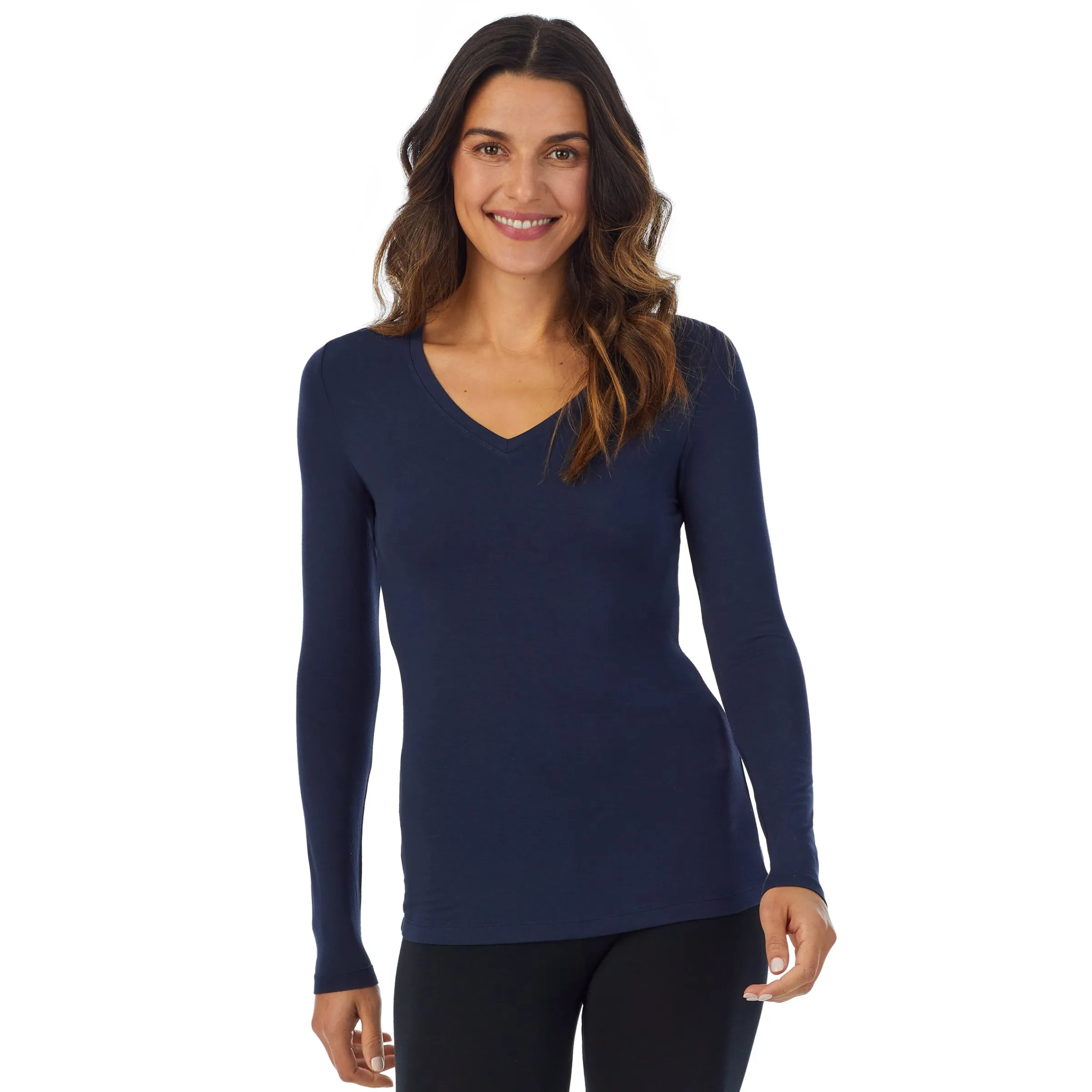 Outlet Softwear With Stretch Long Sleeve V-Neck TALL Women Petite + Tall|Long Sleeves