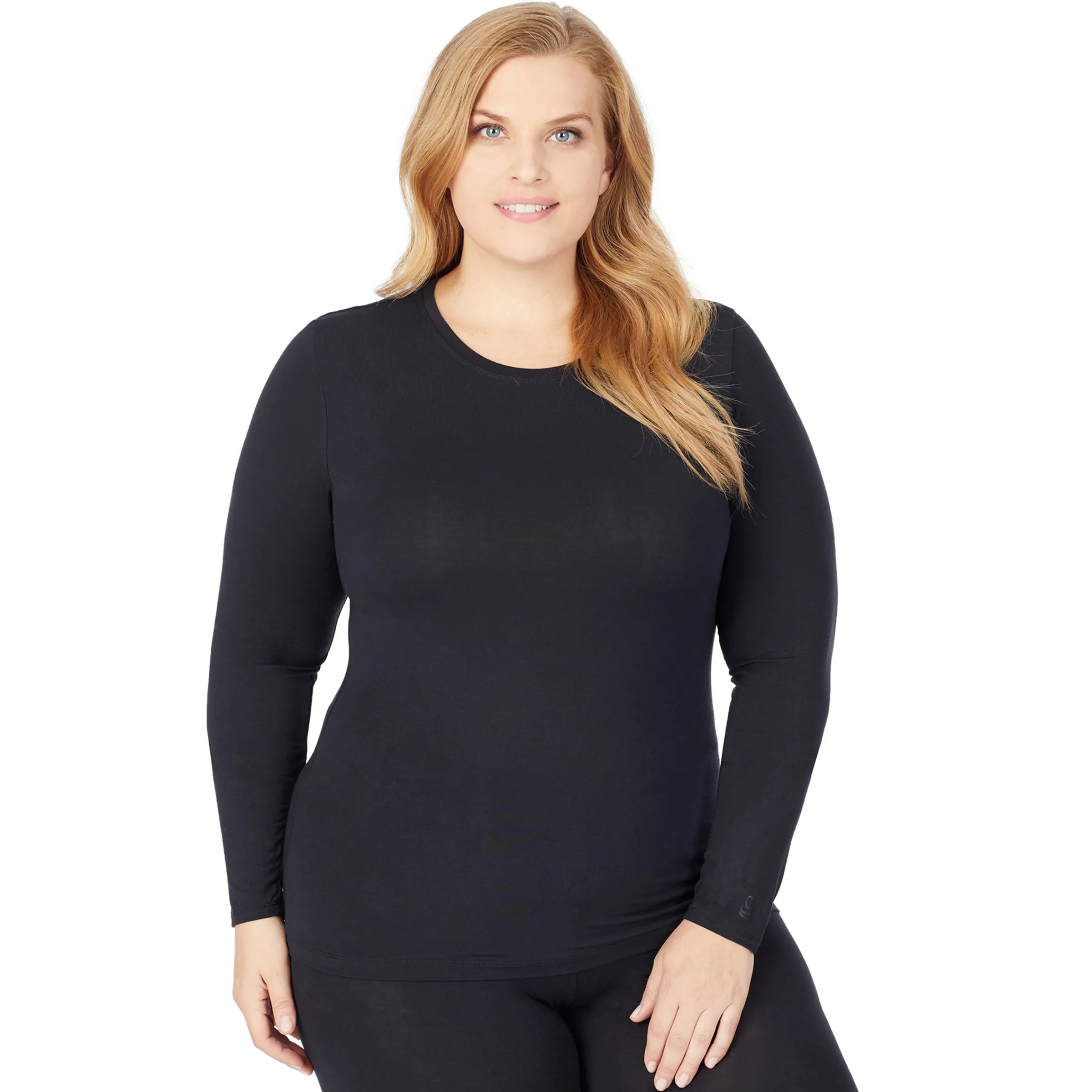 Best Softwear With Stretch Long Sleeve Crew PLUS Women Long Sleeves|Plus Size