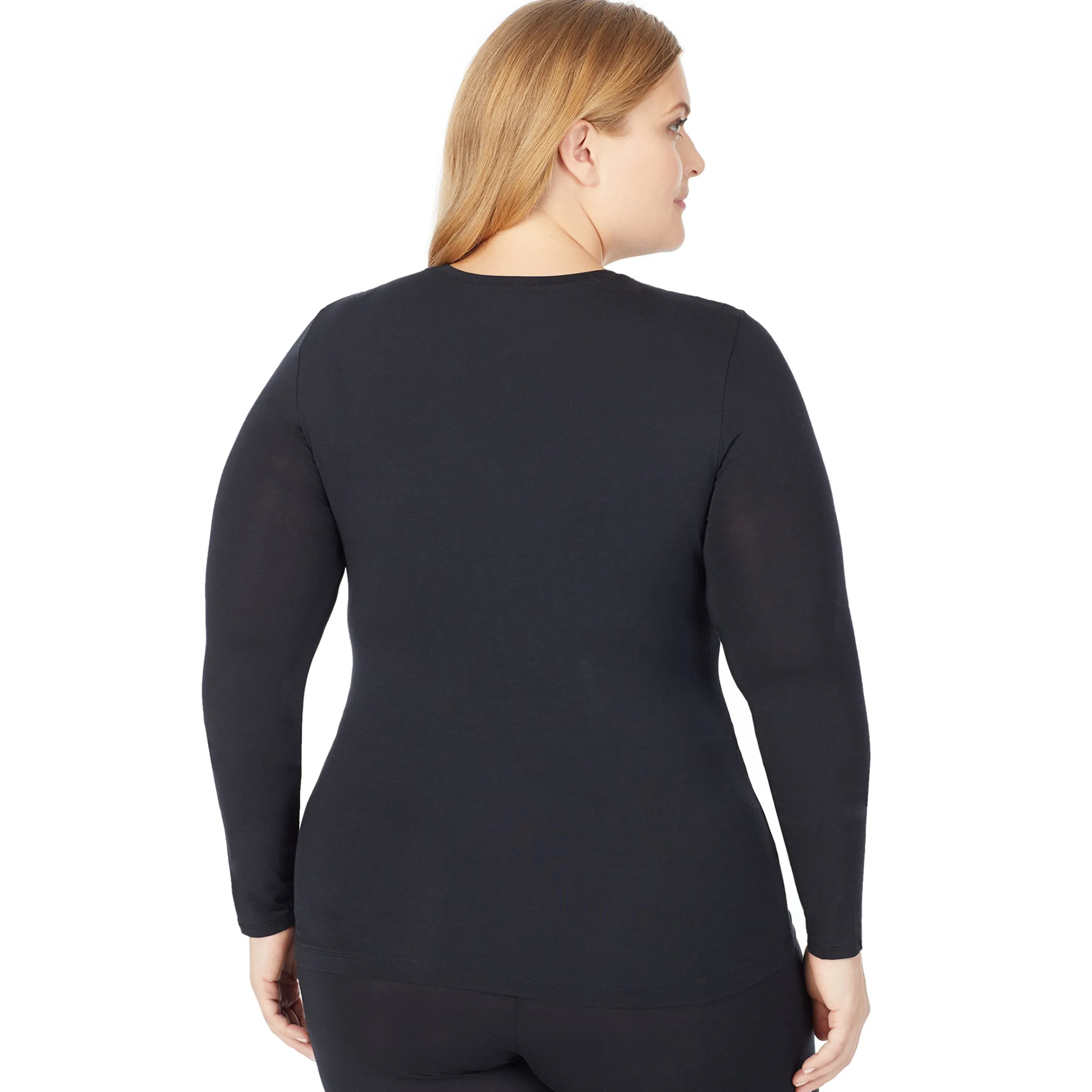 Best Softwear With Stretch Long Sleeve Crew PLUS Women Long Sleeves|Plus Size
