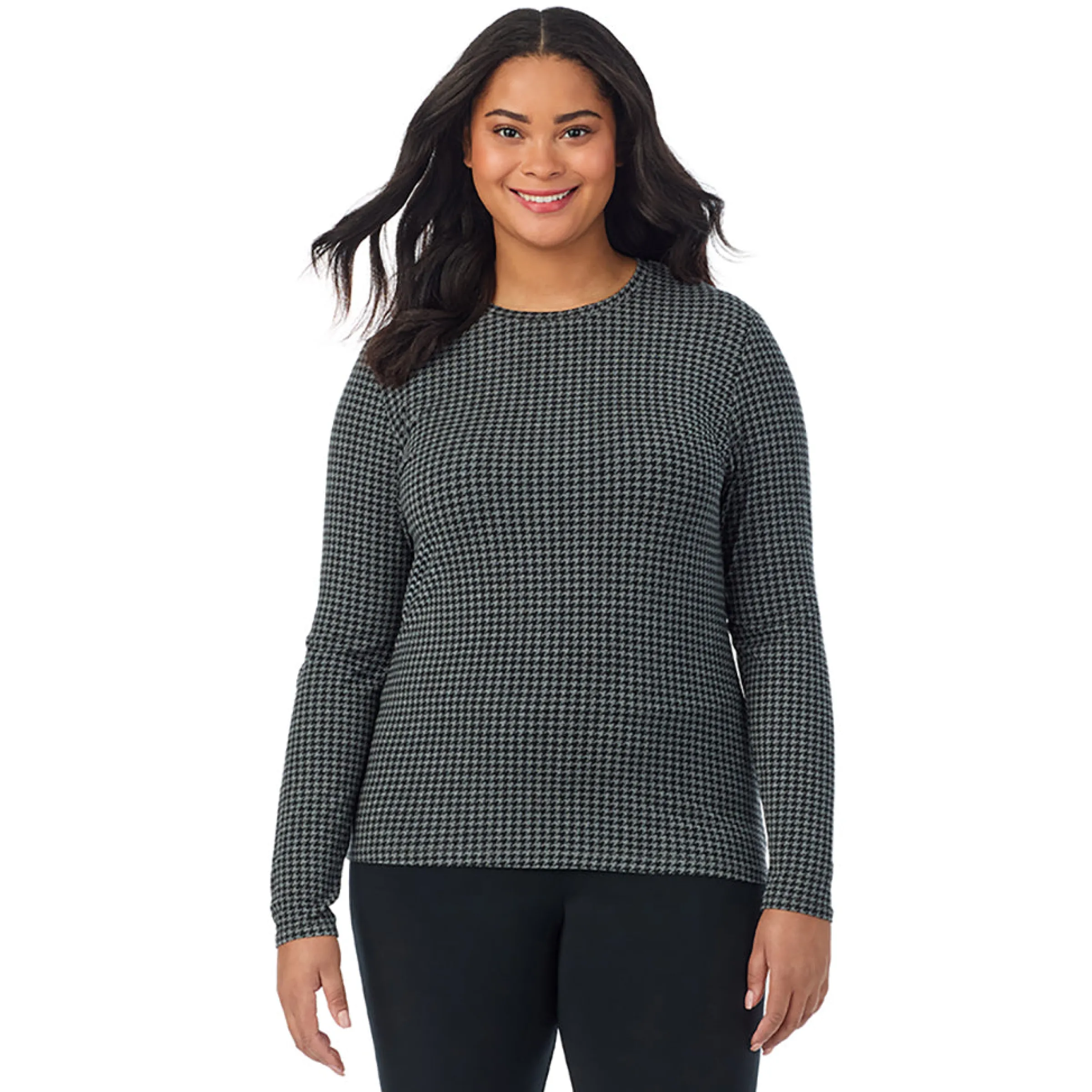Best Softwear With Stretch Long Sleeve Crew PLUS Women Long Sleeves|Plus Size