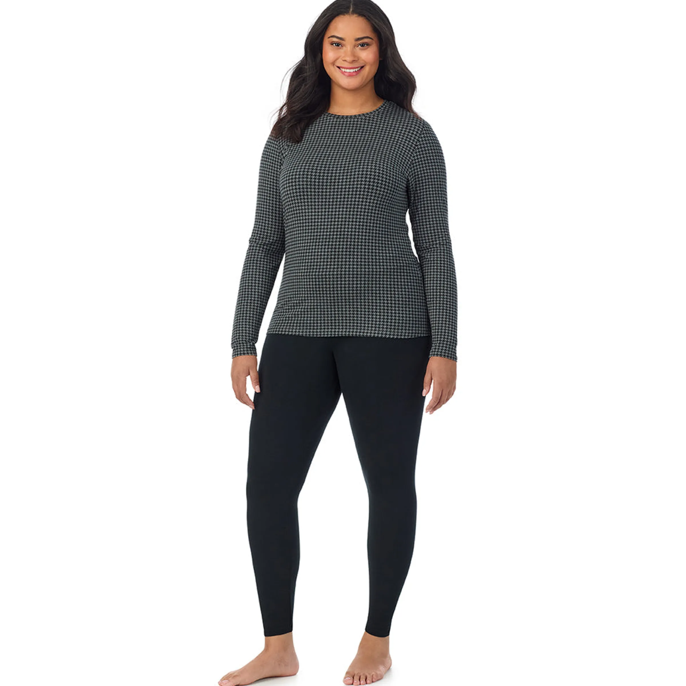 Best Softwear With Stretch Long Sleeve Crew PLUS Women Long Sleeves|Plus Size