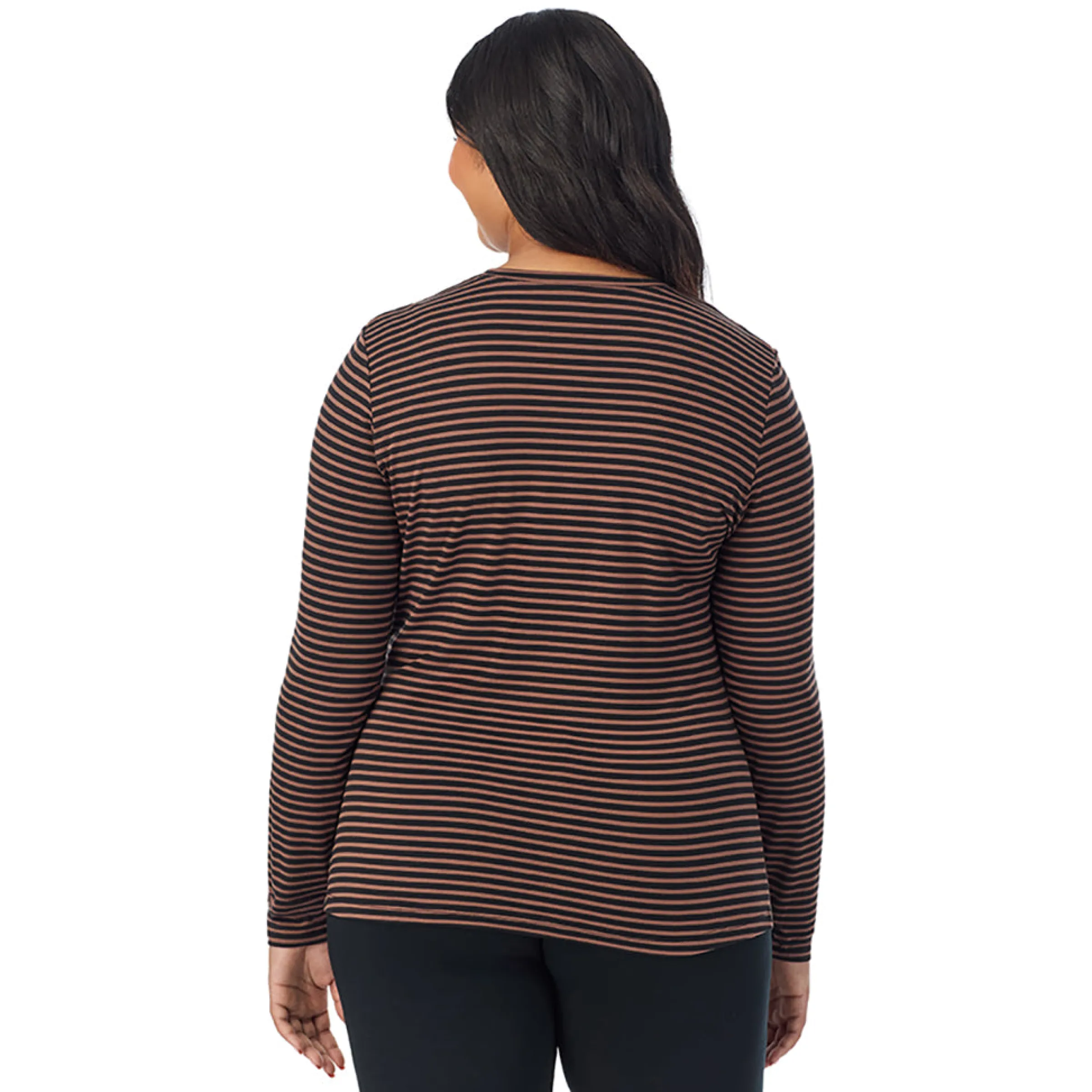Best Softwear With Stretch Long Sleeve Crew PLUS Women Long Sleeves|Plus Size