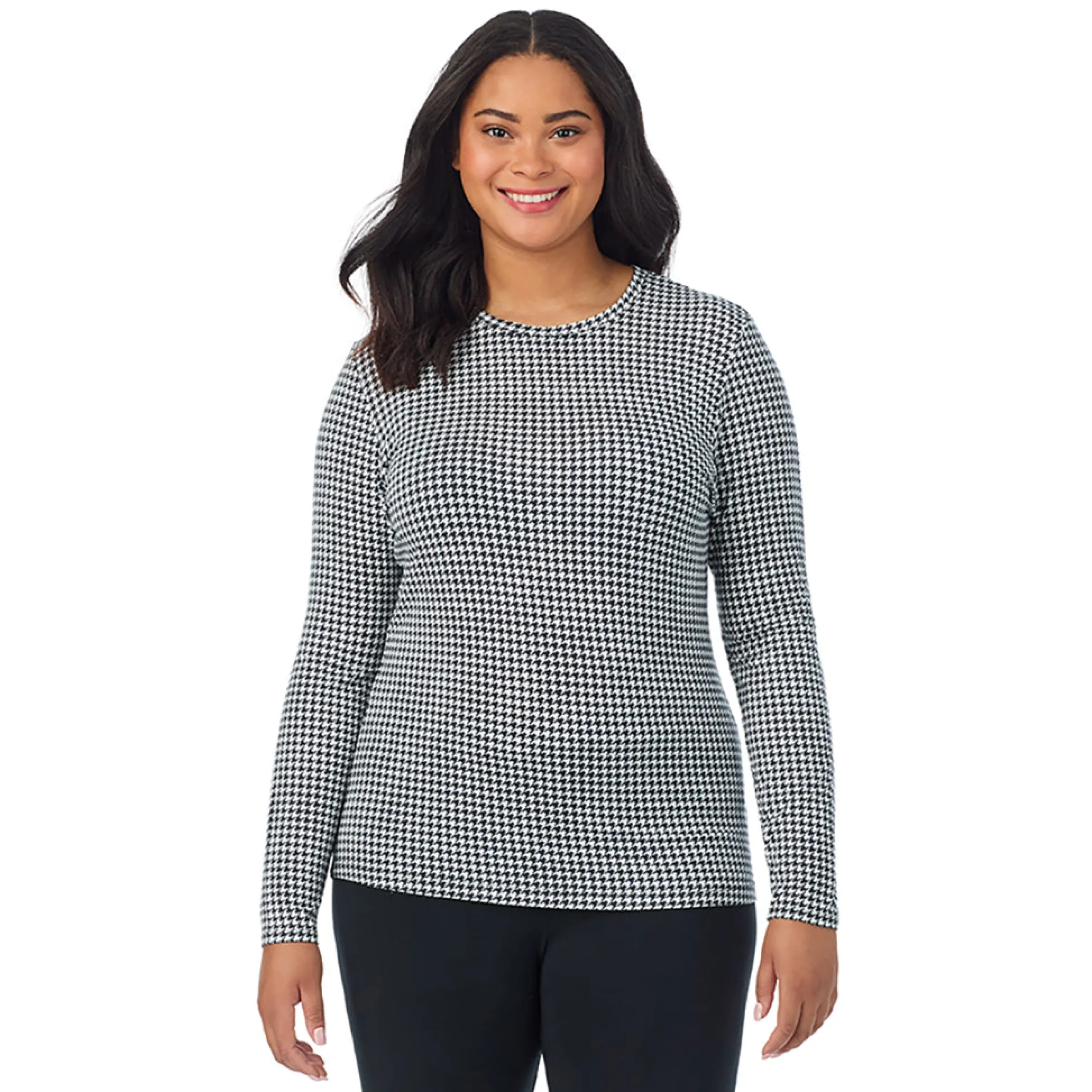Best Softwear With Stretch Long Sleeve Crew PLUS Women Long Sleeves|Plus Size