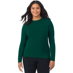Best Softwear With Stretch Long Sleeve Crew PLUS Women Long Sleeves|Plus Size
