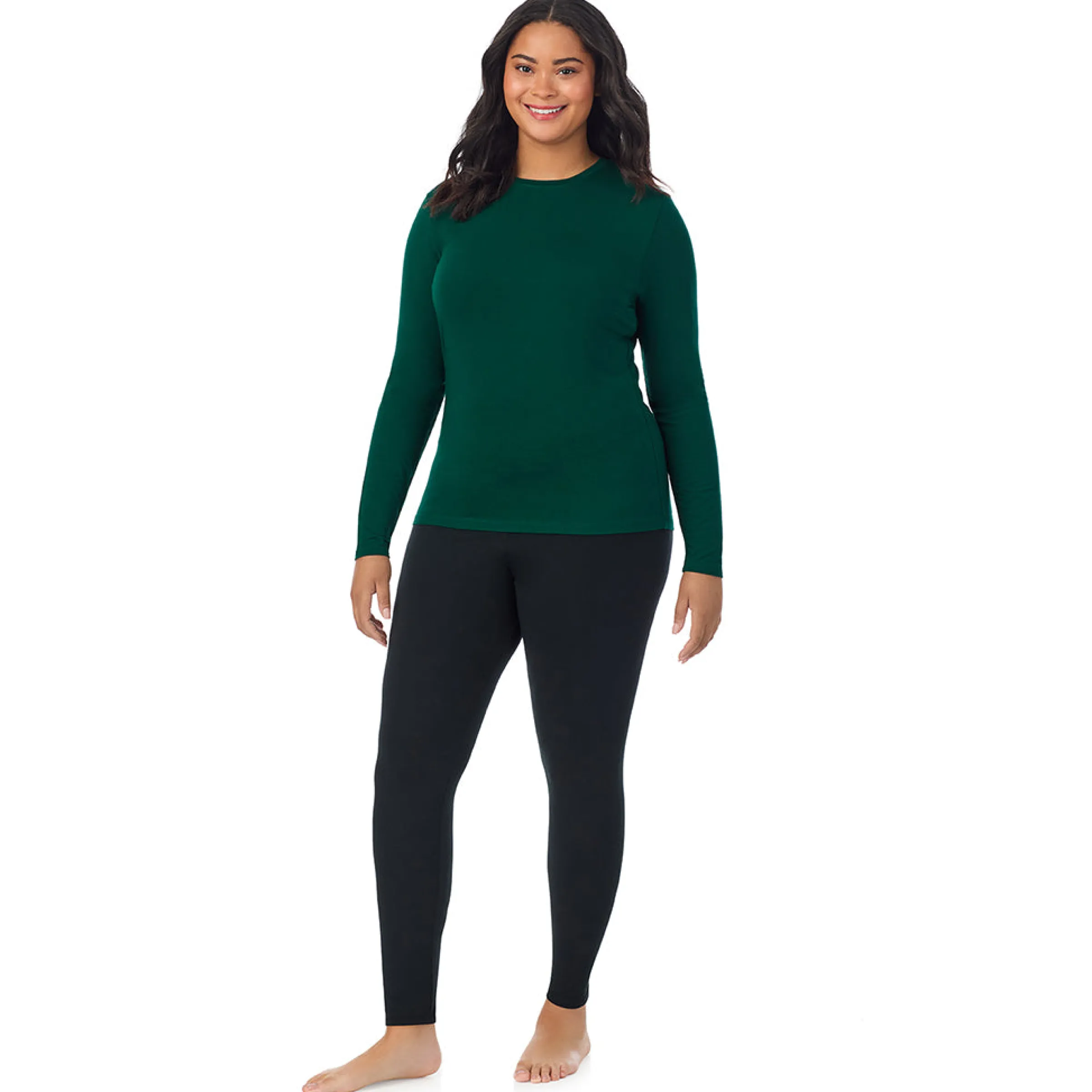 Best Softwear With Stretch Long Sleeve Crew PLUS Women Long Sleeves|Plus Size