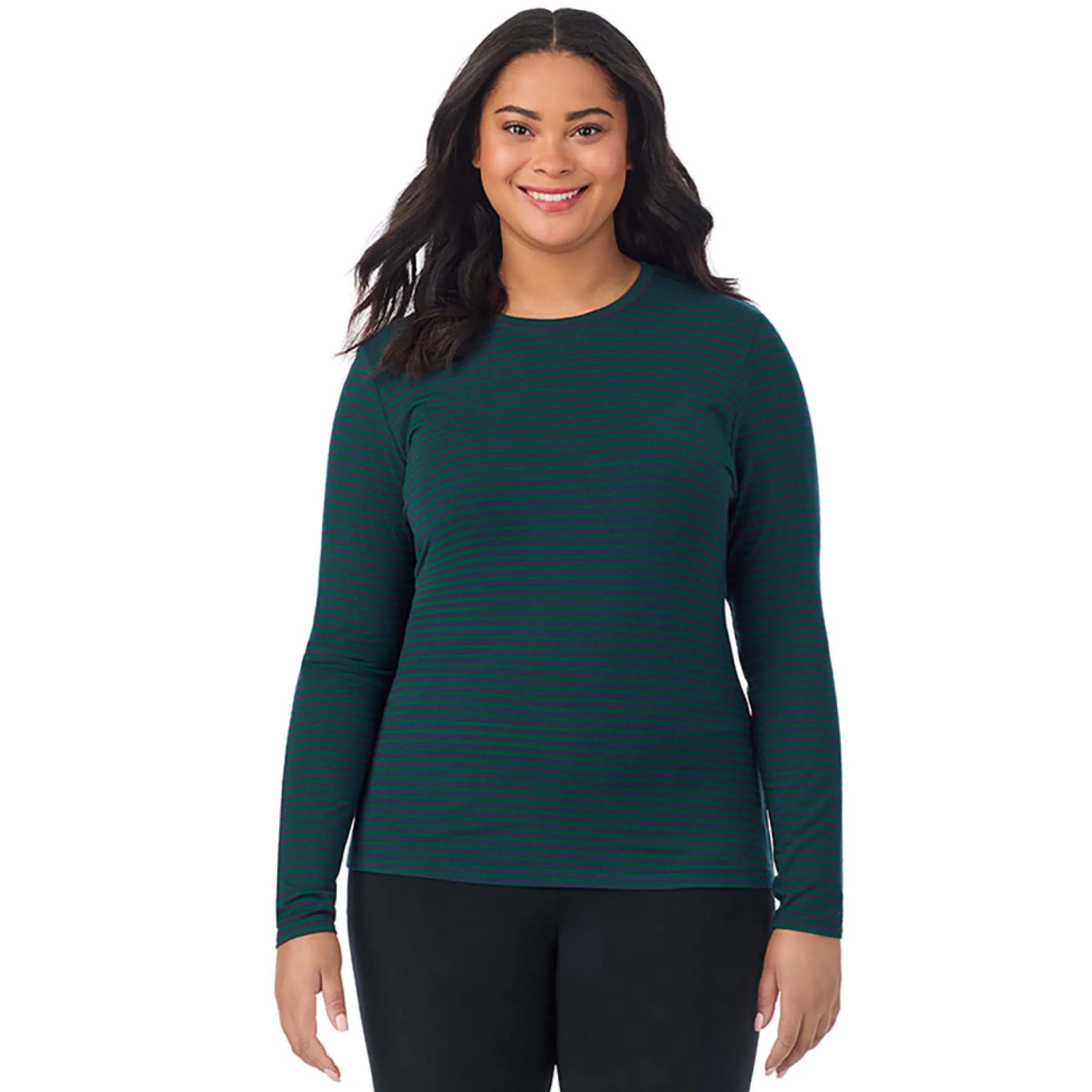 Best Softwear With Stretch Long Sleeve Crew PLUS Women Long Sleeves|Plus Size