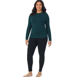 Best Softwear With Stretch Long Sleeve Crew PLUS Women Long Sleeves|Plus Size