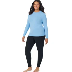 Best Softwear With Stretch Long Sleeve Crew PLUS Women Long Sleeves|Plus Size
