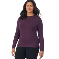 Best Softwear With Stretch Long Sleeve Crew PLUS Women Long Sleeves|Plus Size