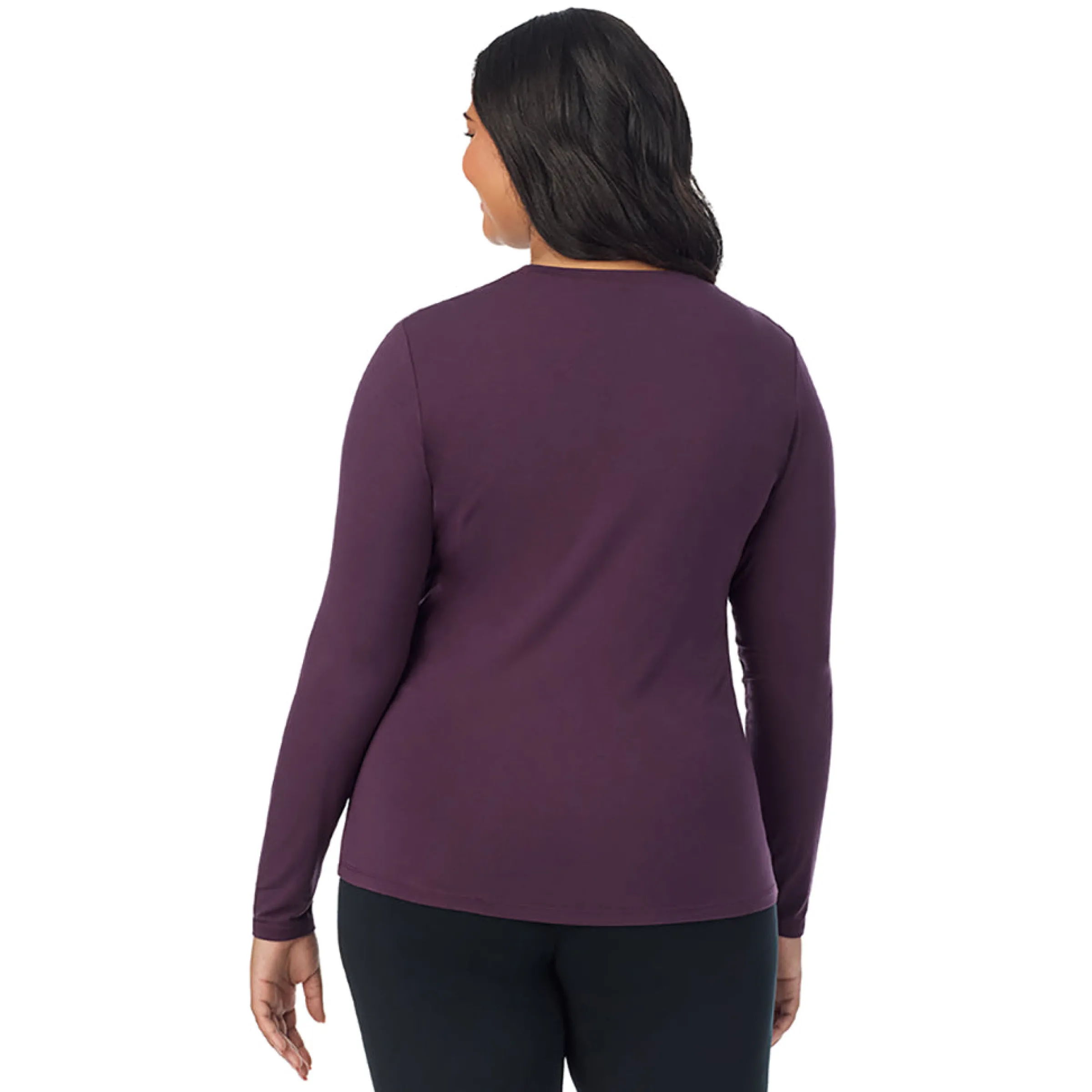 Best Softwear With Stretch Long Sleeve Crew PLUS Women Long Sleeves|Plus Size