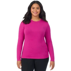 Best Softwear With Stretch Long Sleeve Crew PLUS Women Long Sleeves|Plus Size