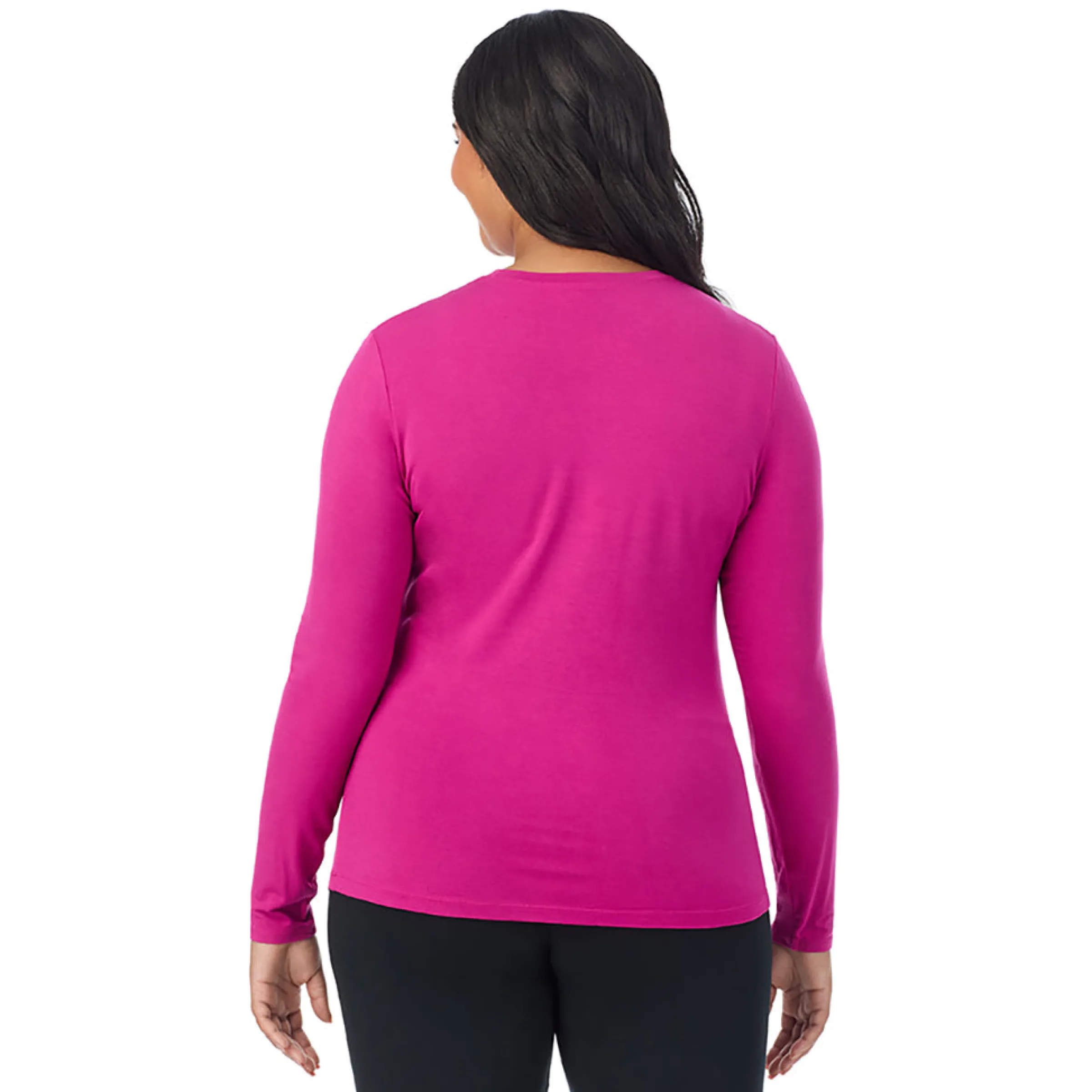 Best Softwear With Stretch Long Sleeve Crew PLUS Women Long Sleeves|Plus Size