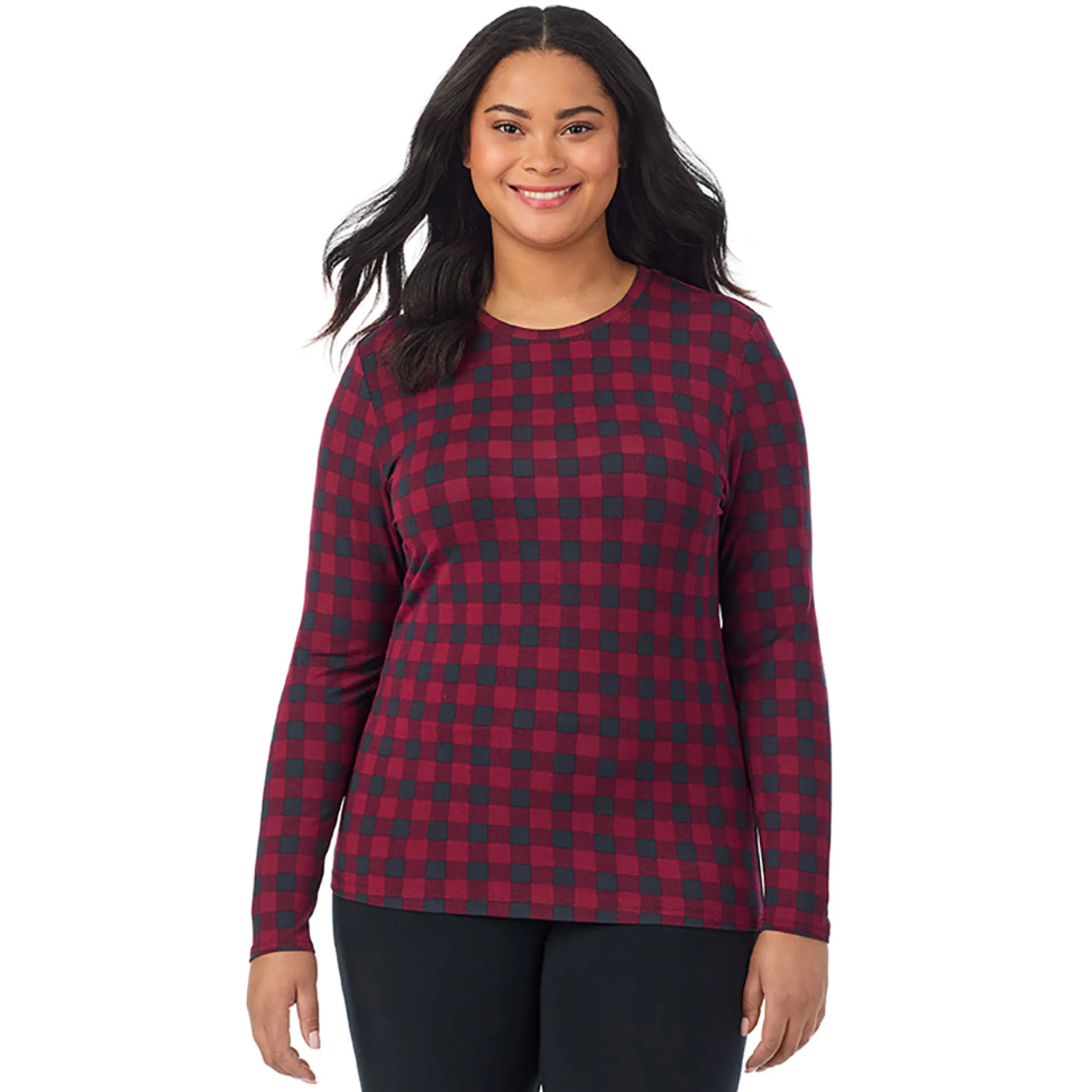 Best Softwear With Stretch Long Sleeve Crew PLUS Women Long Sleeves|Plus Size