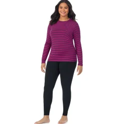 Best Softwear With Stretch Long Sleeve Crew PLUS Women Long Sleeves|Plus Size