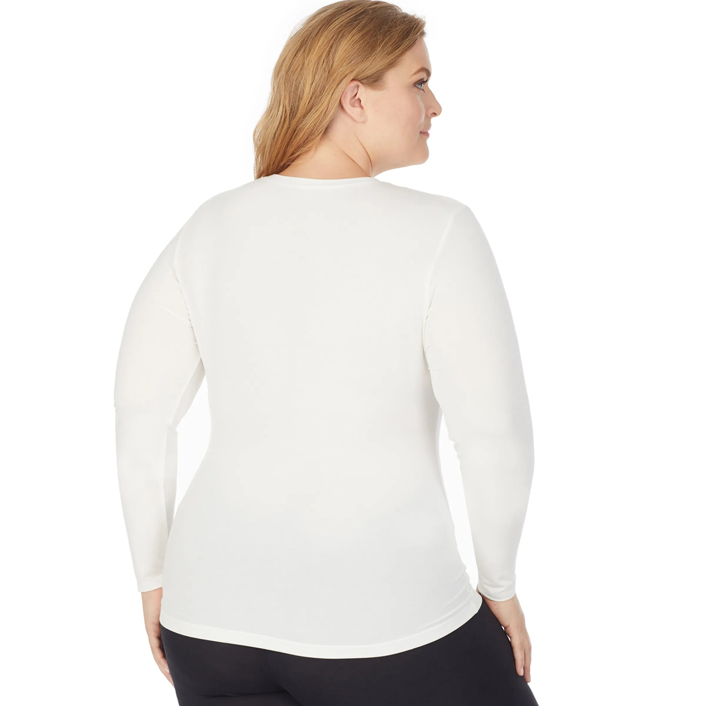 Best Softwear With Stretch Long Sleeve Crew PLUS Women Long Sleeves|Plus Size