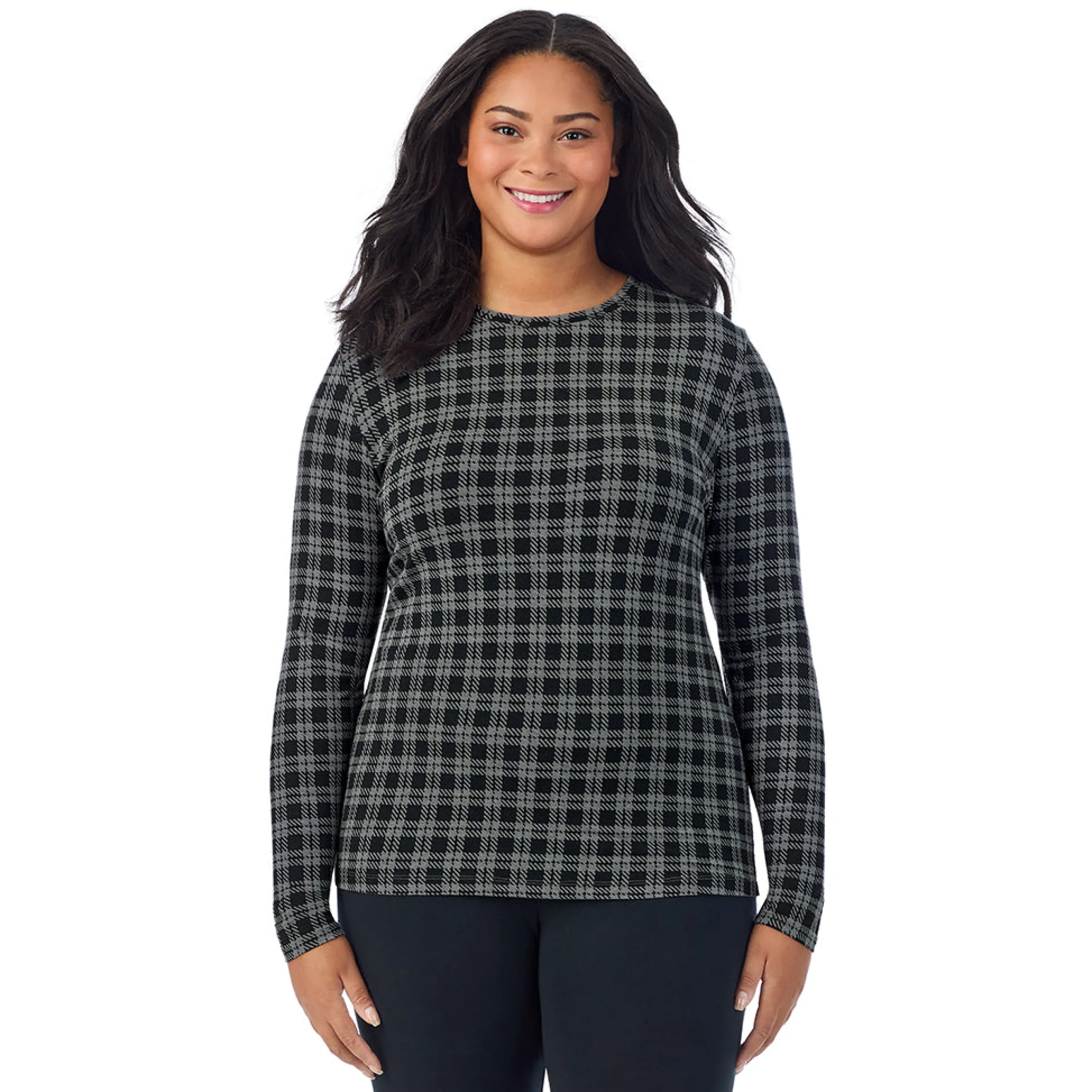 Best Softwear With Stretch Long Sleeve Crew PLUS Women Long Sleeves|Plus Size