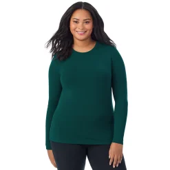 Best Softwear With Stretch Long Sleeve Crew PLUS Women Long Sleeves|Plus Size