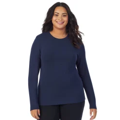 Best Softwear With Stretch Long Sleeve Crew PLUS Women Long Sleeves|Plus Size