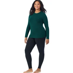 Best Softwear With Stretch Long Sleeve Crew PLUS Women Long Sleeves|Plus Size