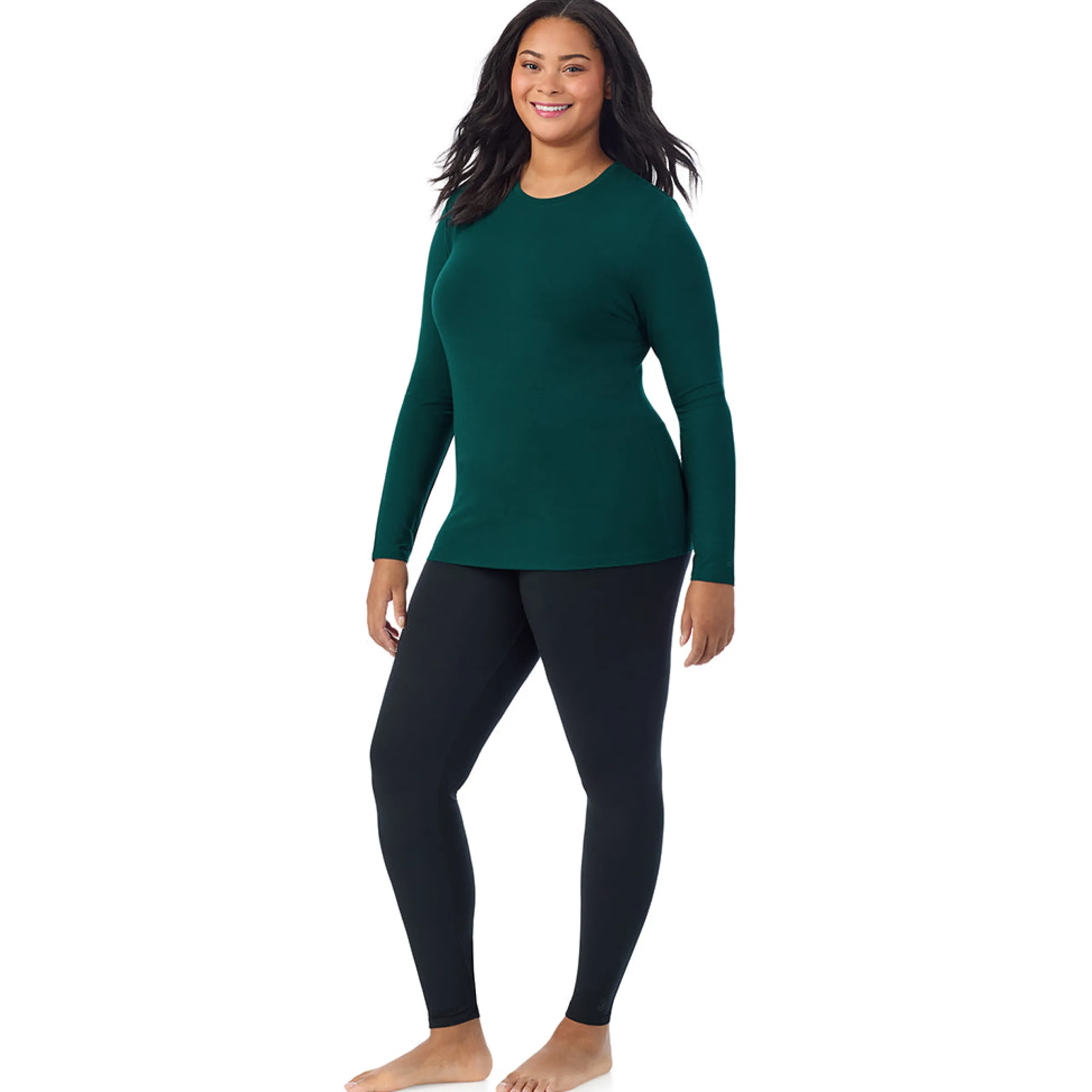 Best Softwear With Stretch Long Sleeve Crew PLUS Women Long Sleeves|Plus Size