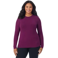 Best Softwear With Stretch Long Sleeve Crew PLUS Women Long Sleeves|Plus Size
