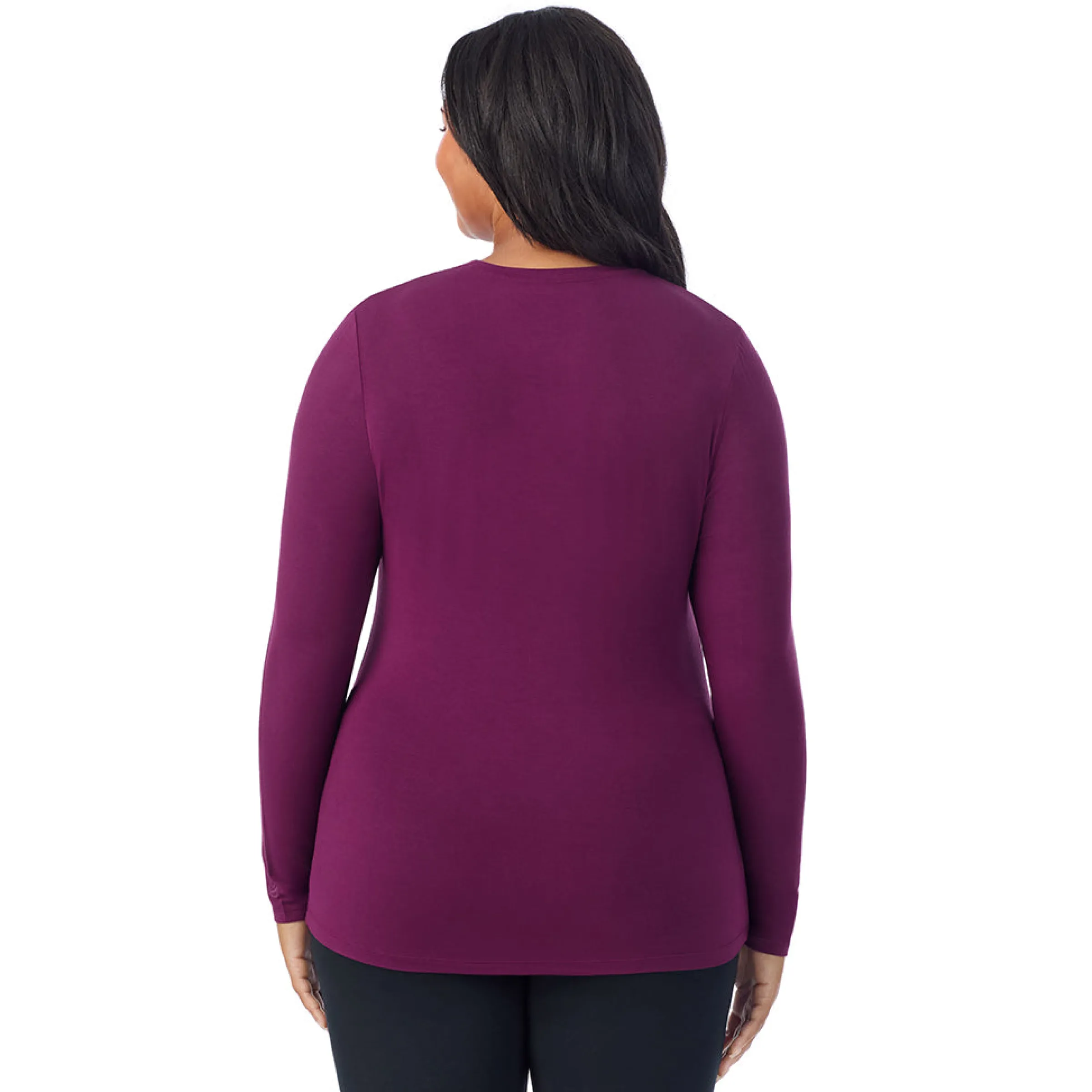 Best Softwear With Stretch Long Sleeve Crew PLUS Women Long Sleeves|Plus Size