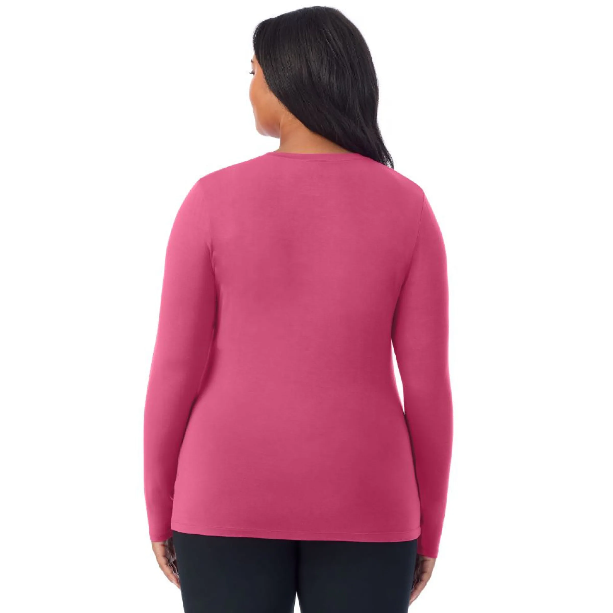 Best Softwear With Stretch Long Sleeve Crew PLUS Women Long Sleeves|Plus Size