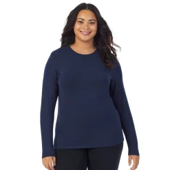 Best Softwear With Stretch Long Sleeve Crew PLUS Women Long Sleeves|Plus Size