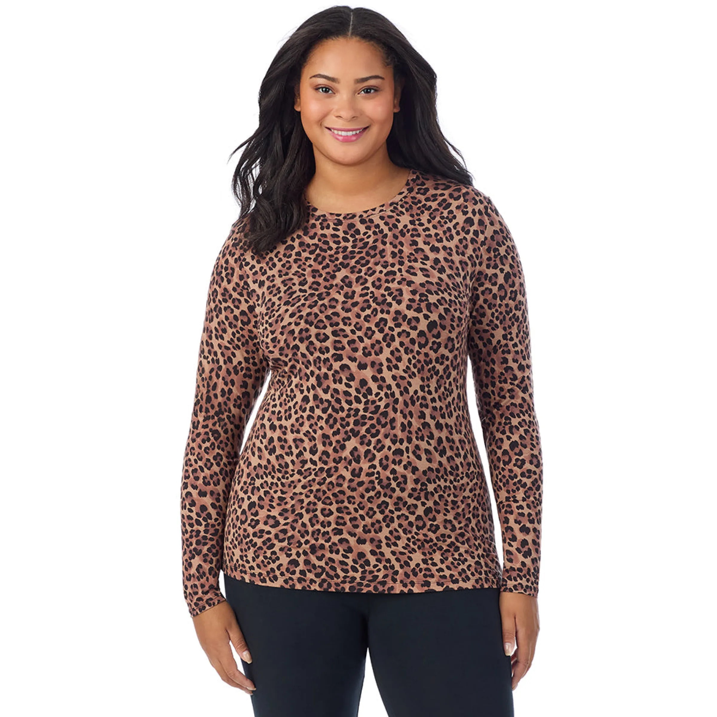 Best Softwear With Stretch Long Sleeve Crew PLUS Women Long Sleeves|Plus Size