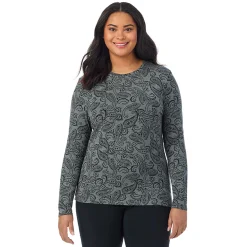 Best Softwear With Stretch Long Sleeve Crew PLUS Women Long Sleeves|Plus Size