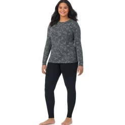 Best Softwear With Stretch Long Sleeve Crew PLUS Women Long Sleeves|Plus Size