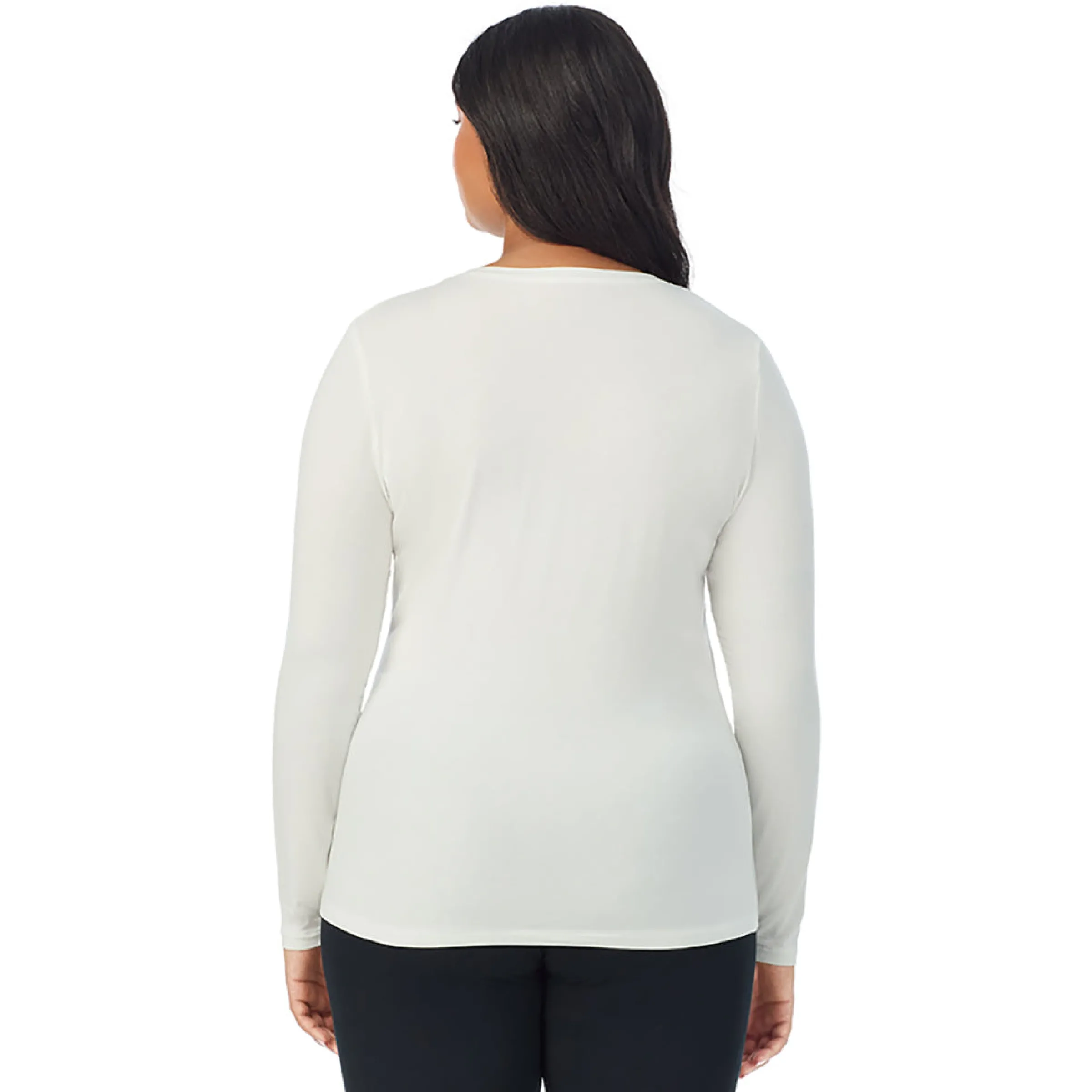 Clearance Softwear With Stretch Long Sleeve V-Neck PLUS Women Plus Size|Long Sleeves