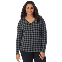 Clearance Softwear With Stretch Long Sleeve V-Neck PLUS Women Plus Size|Long Sleeves