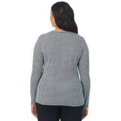 Clearance Softwear With Stretch Long Sleeve V-Neck PLUS Women Plus Size|Long Sleeves
