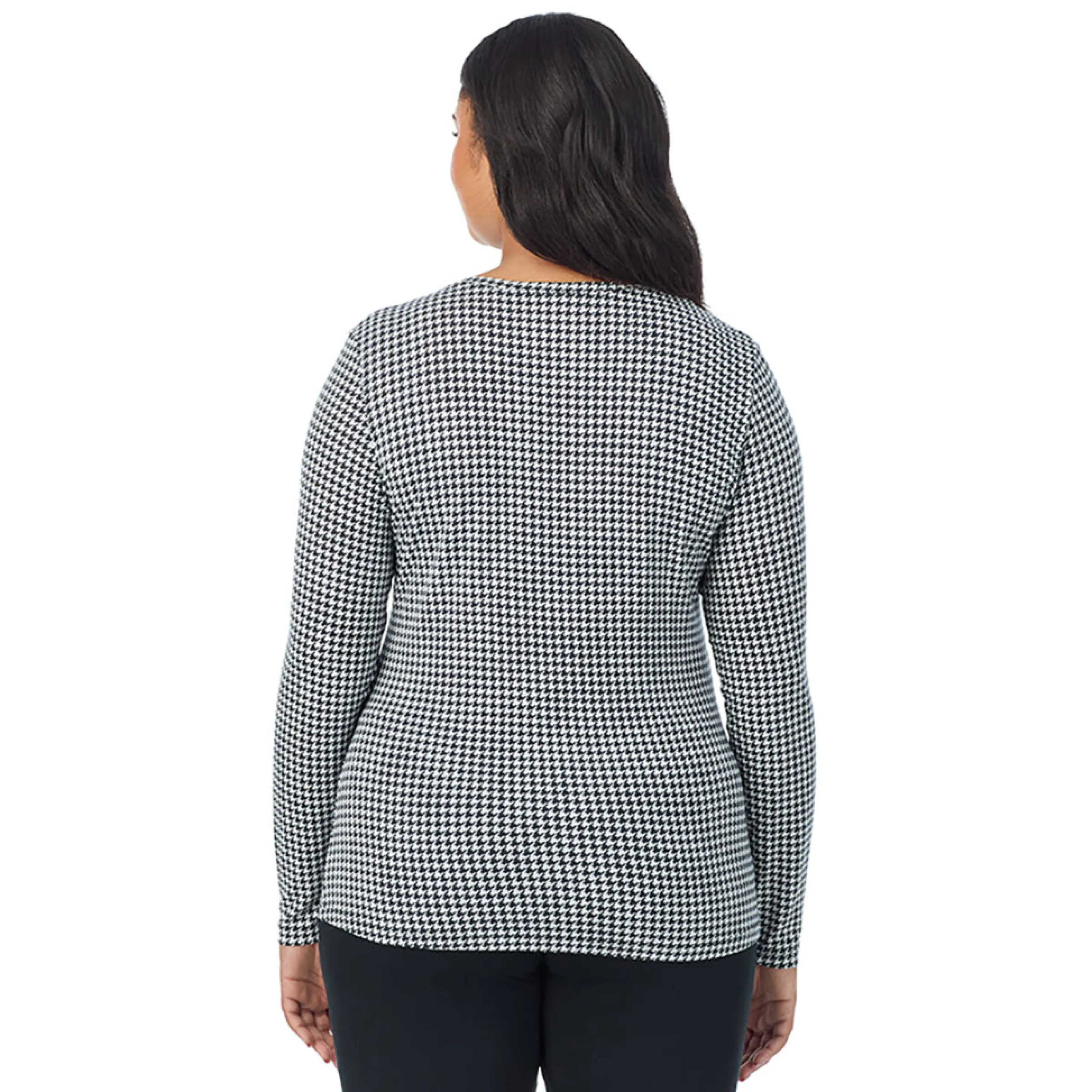Clearance Softwear With Stretch Long Sleeve V-Neck PLUS Women Plus Size|Long Sleeves