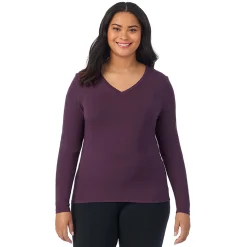 Clearance Softwear With Stretch Long Sleeve V-Neck PLUS Women Plus Size|Long Sleeves