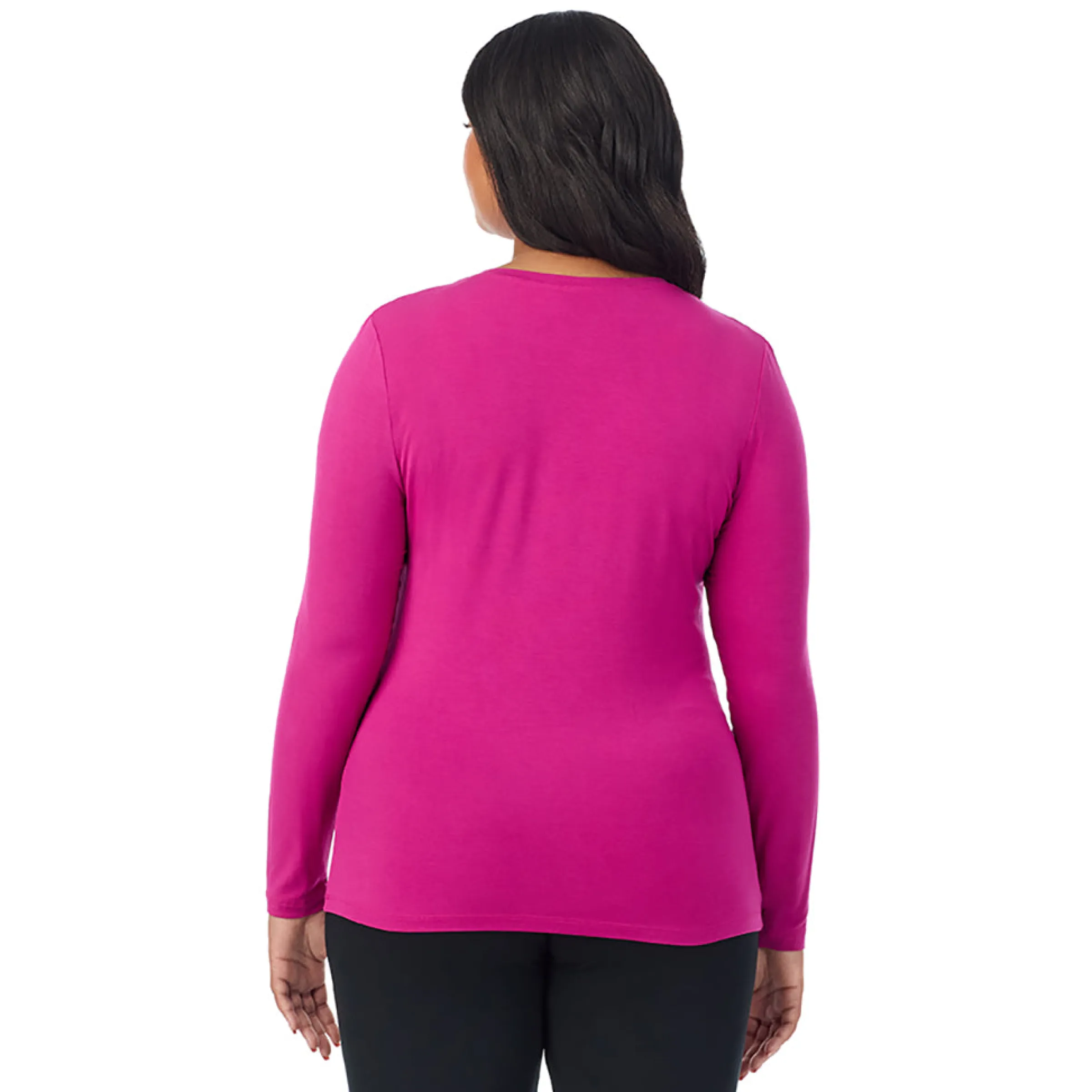 Clearance Softwear With Stretch Long Sleeve V-Neck PLUS Women Plus Size|Long Sleeves
